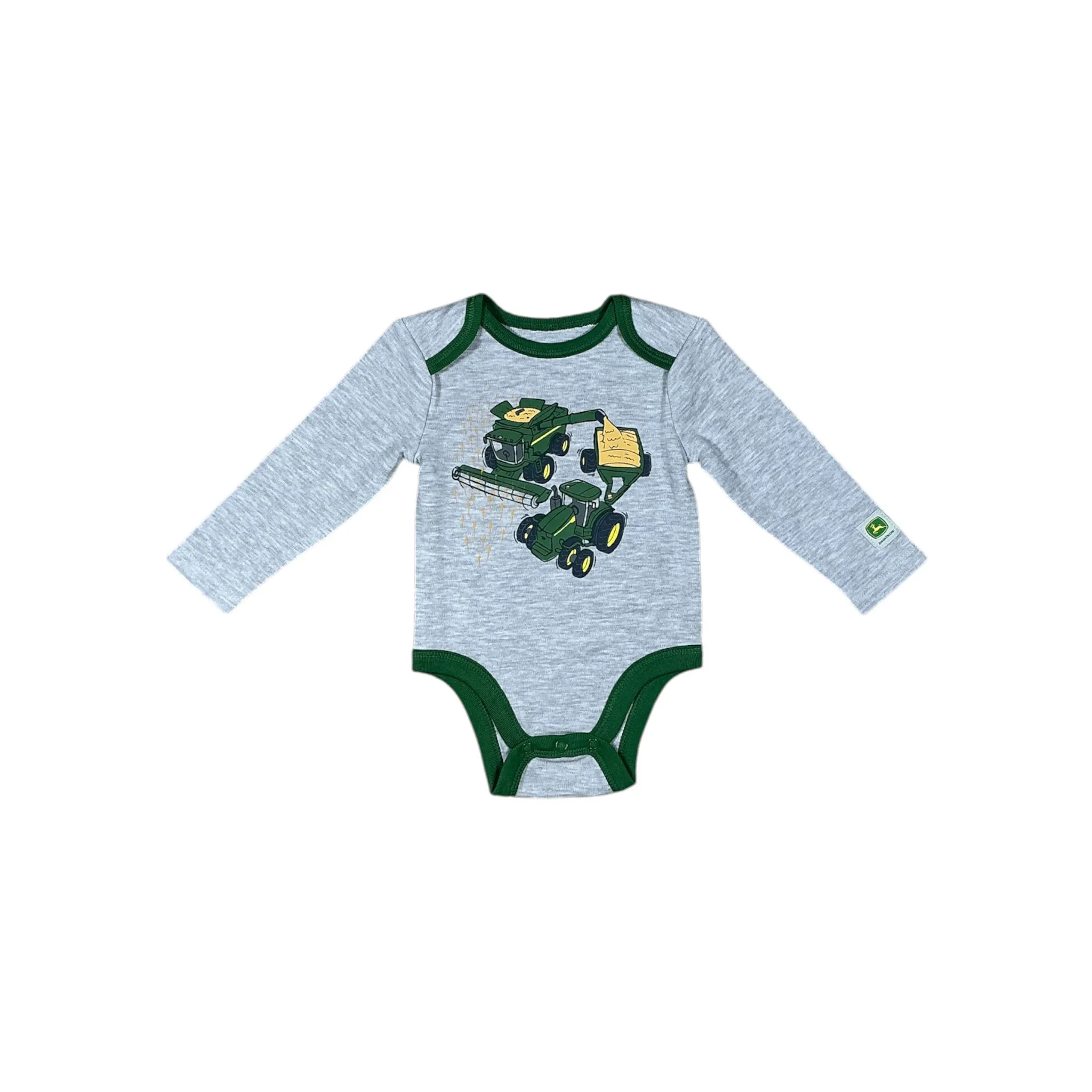Infant Tractor and Combine Long Sleeve Bodyshirt
