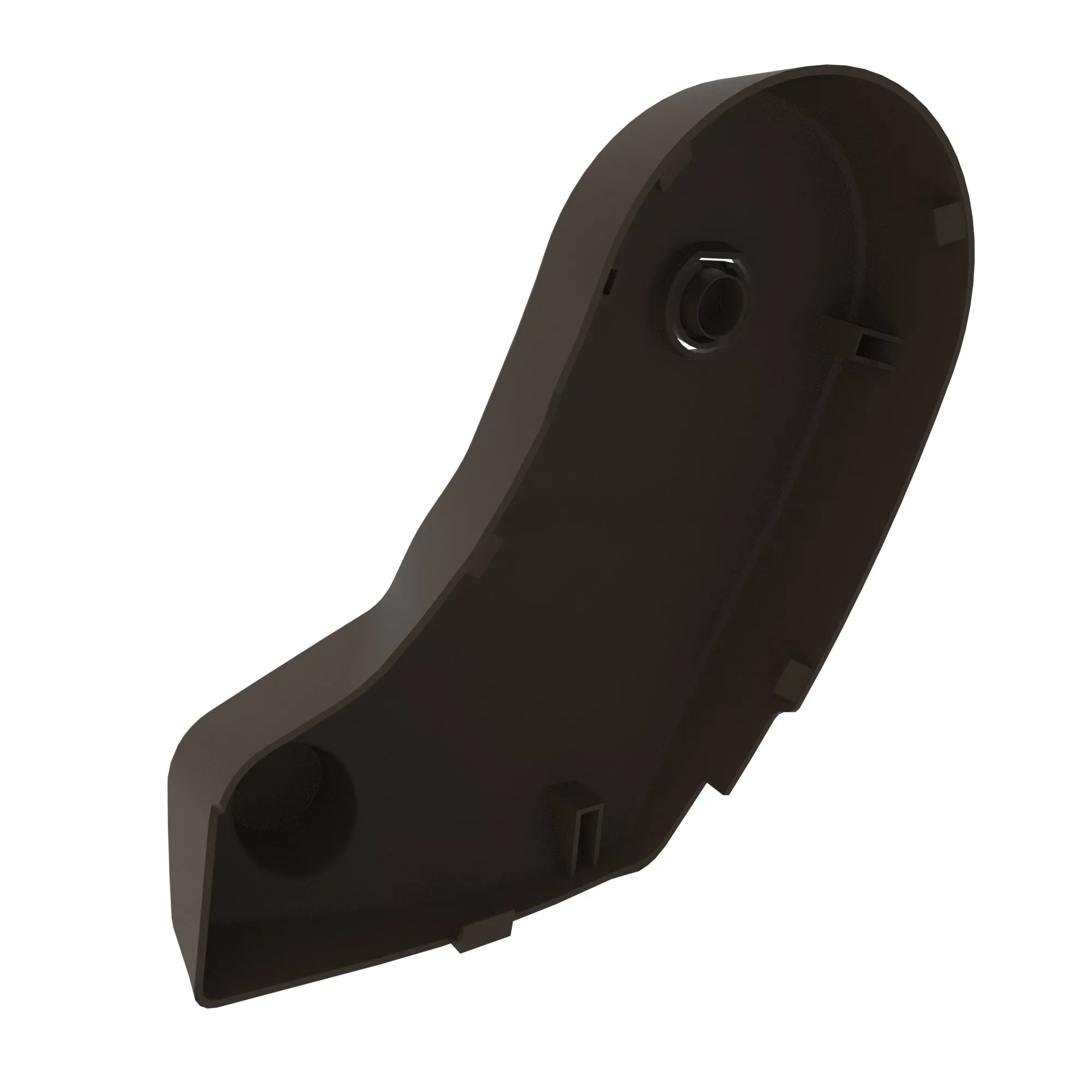 SHIELD,RH, DEEP BROWN (WITH BELT NOTCH)