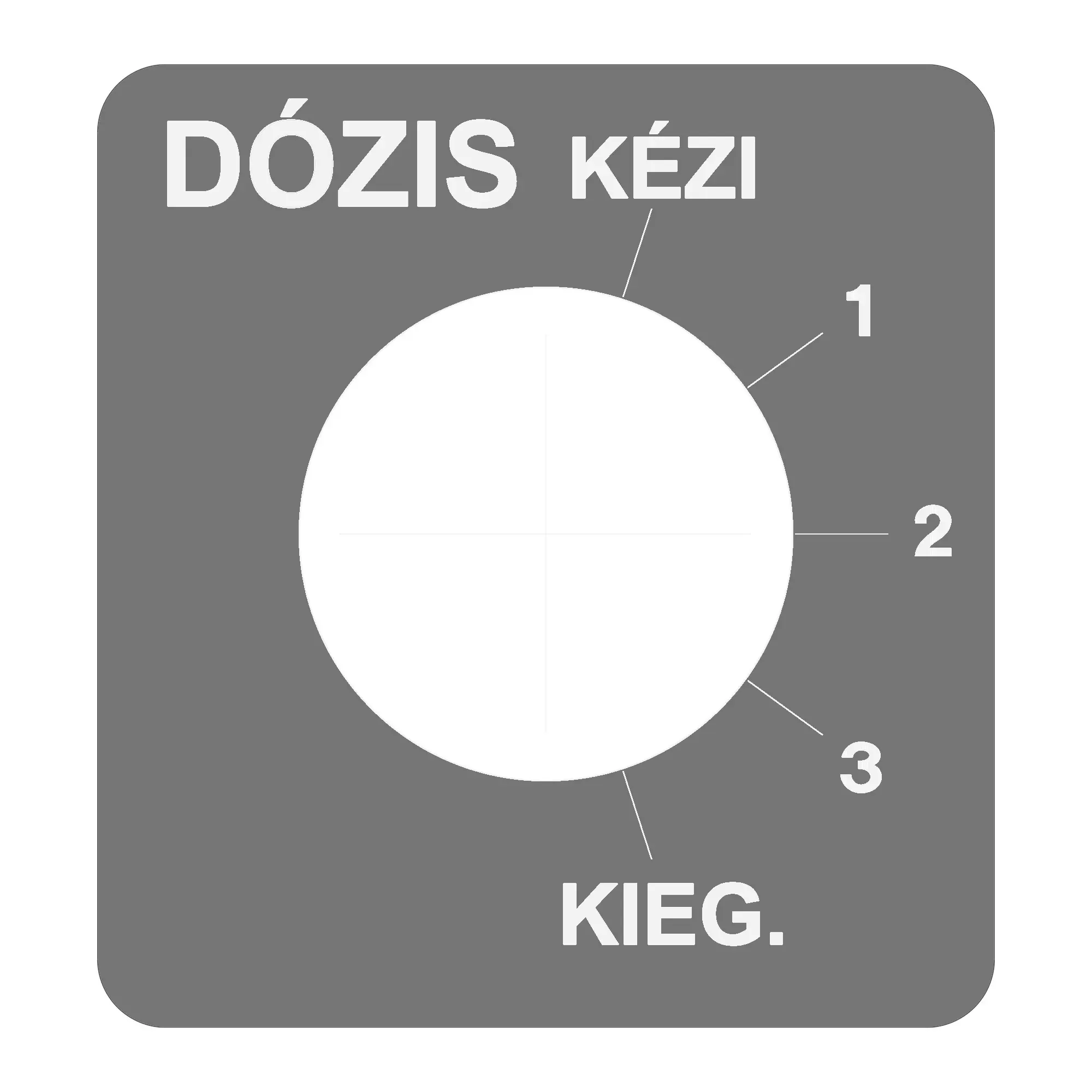 John Deere Rate Select Label, Hungarian - N307945