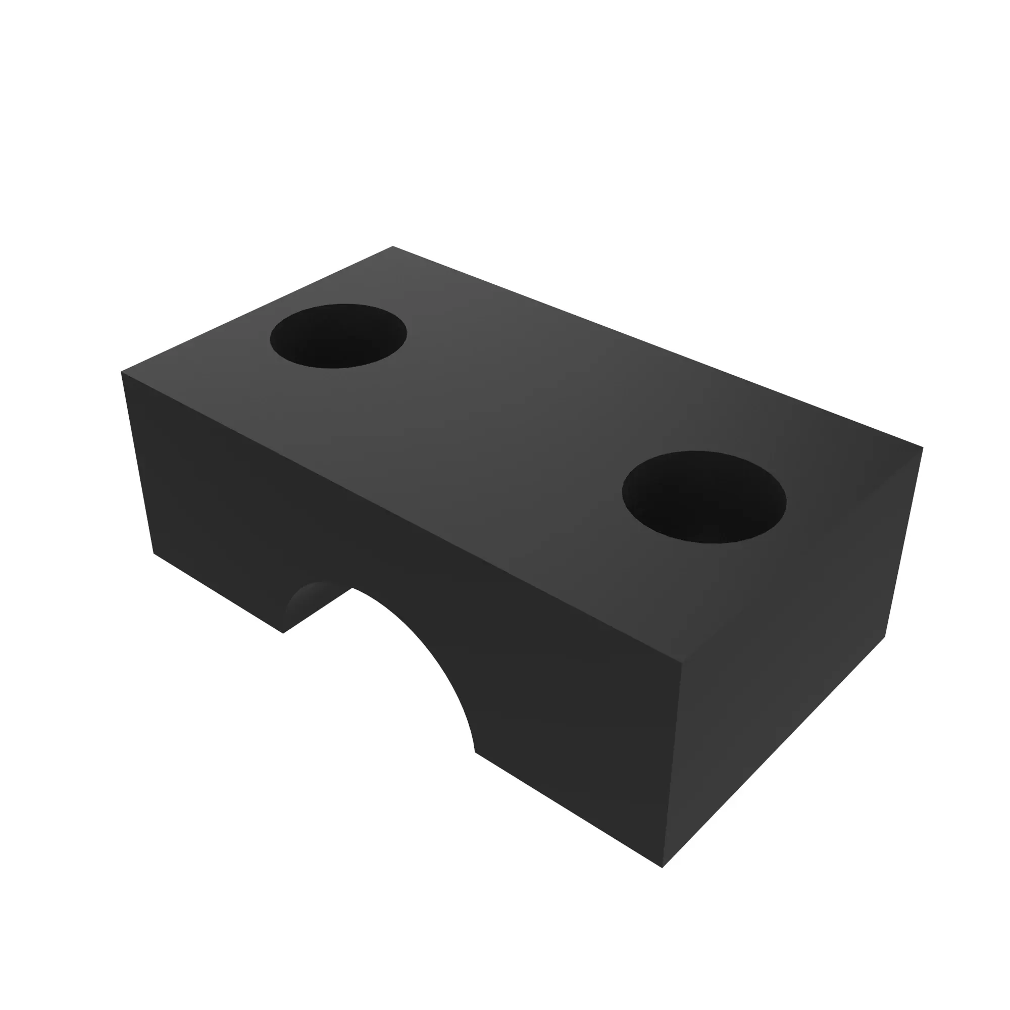 CLAMP, HALF BLOCK SINGLE, 20MM DIAM