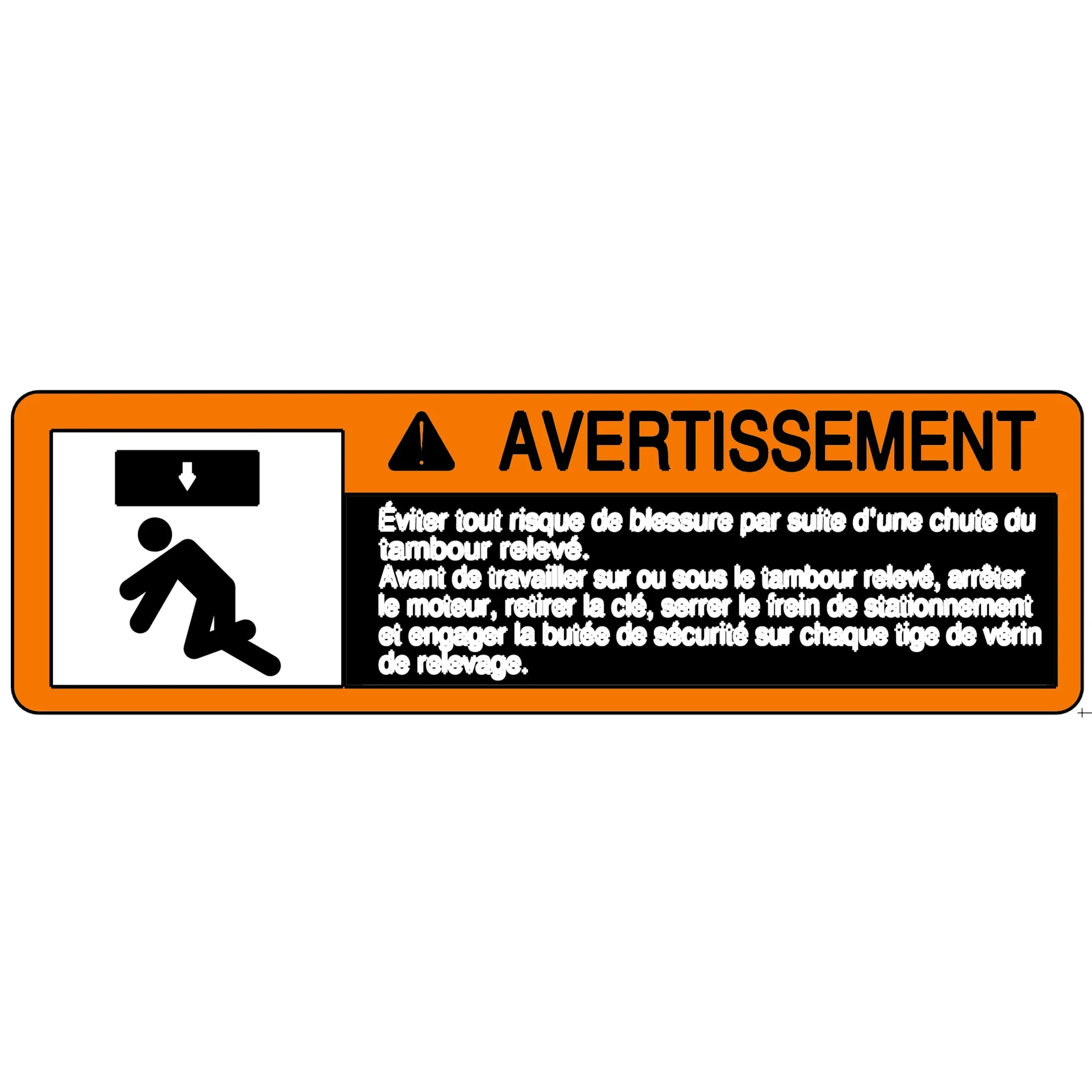 Label, Safety, Reel Service Stop, F