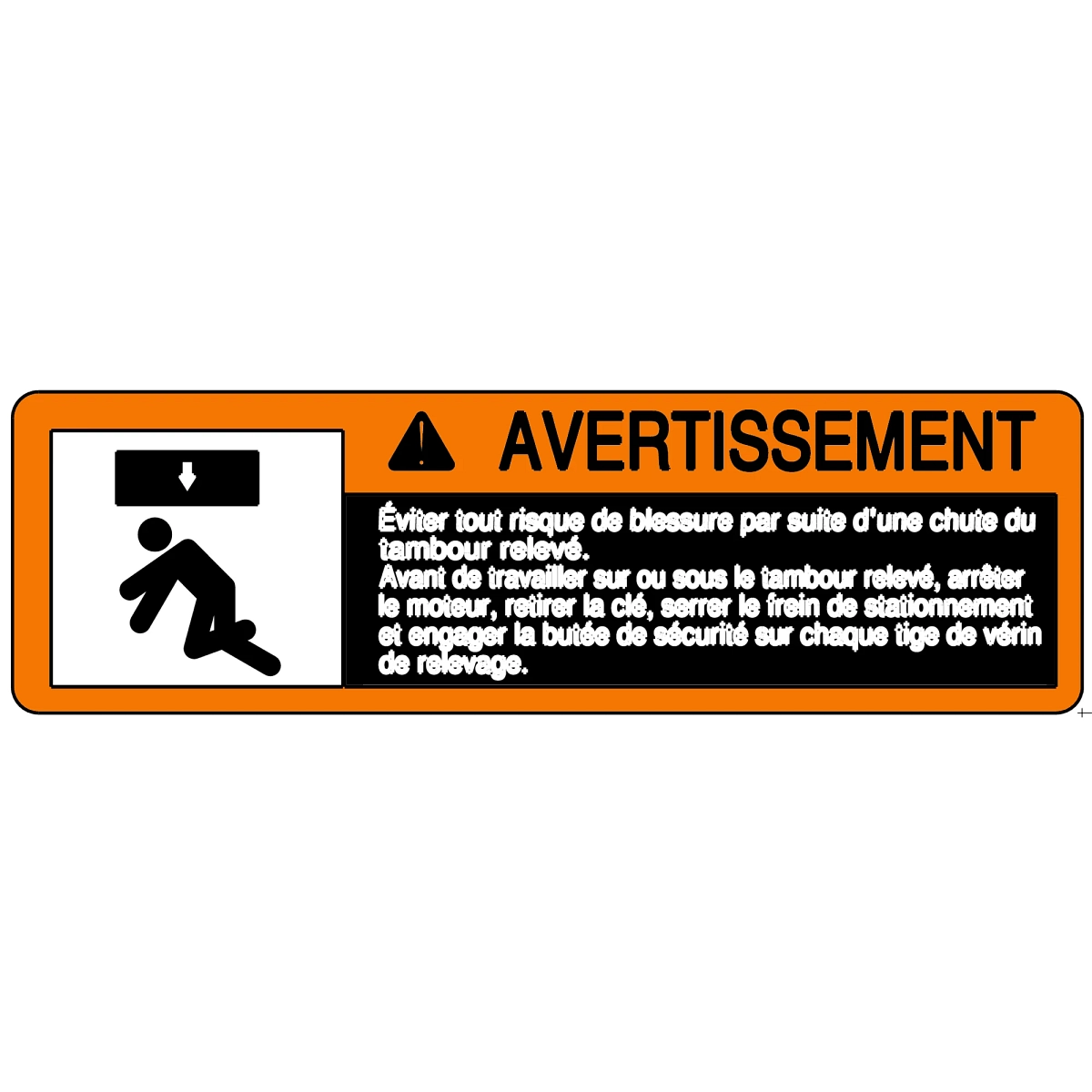 Label, Safety, Reel Service Stop, F