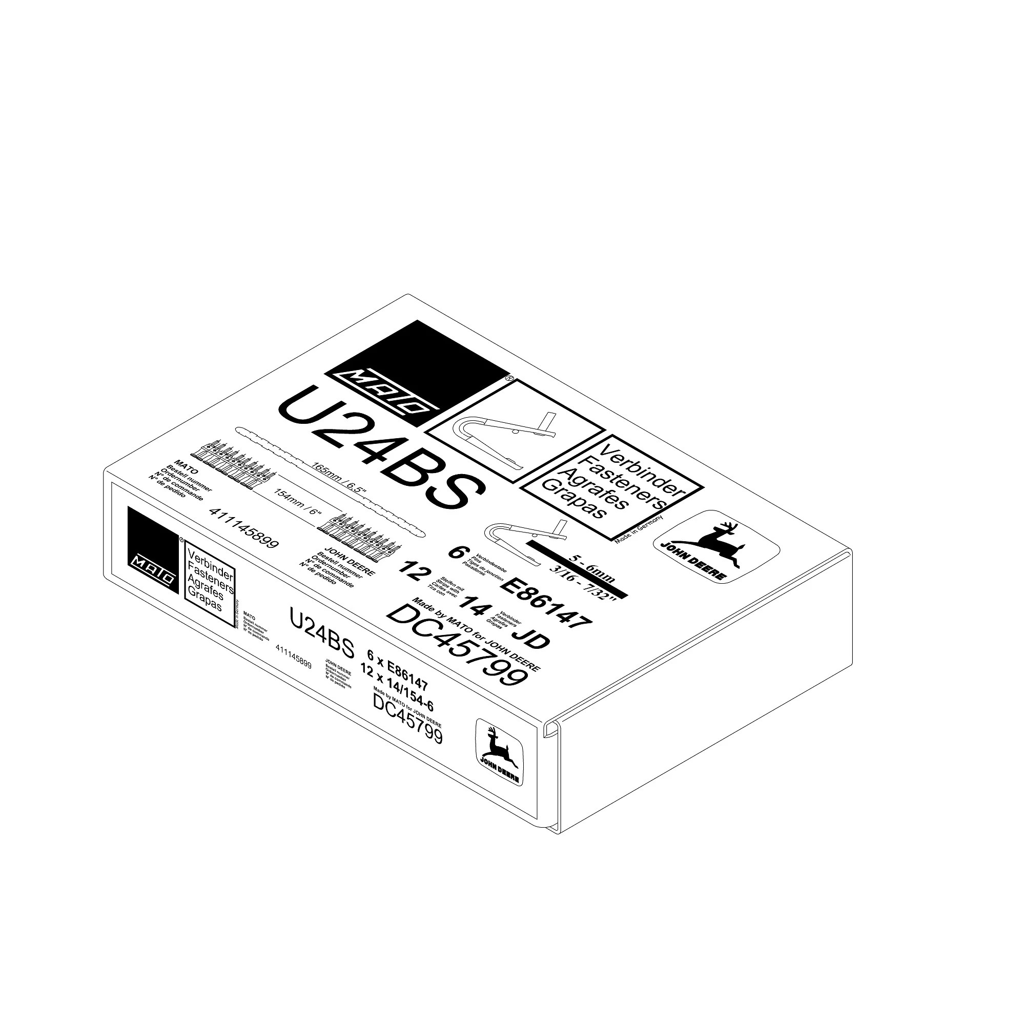 John Deere Round Baler Belt Package - DC45799