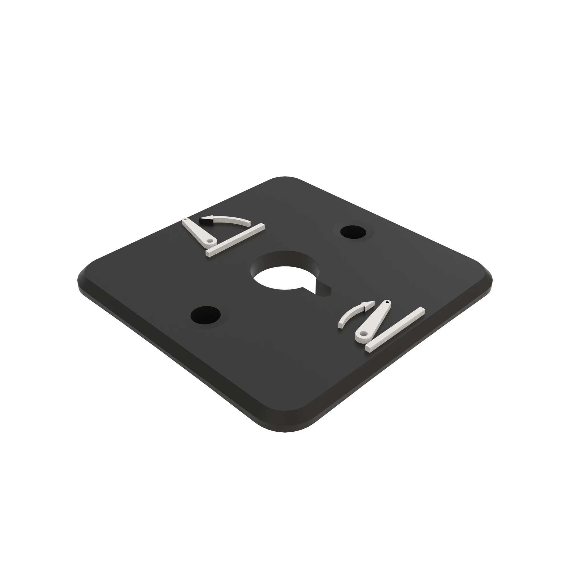 PLATE, HITCH REMOTE CONTROL SWITCH