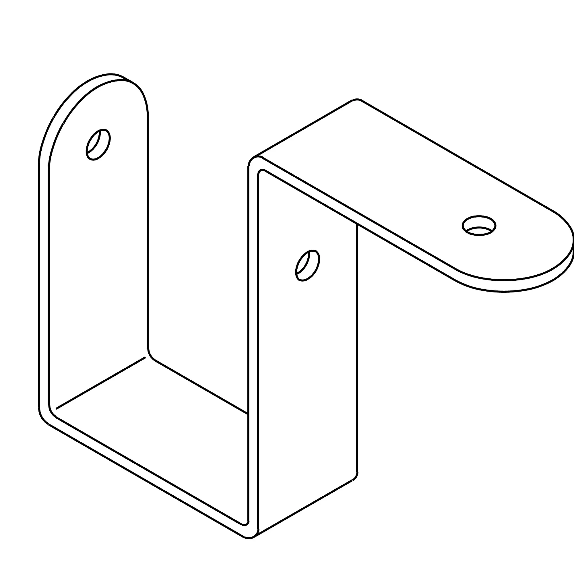 John Deere Intermediate Wing Nozzle Bracket Clamp - N205783
