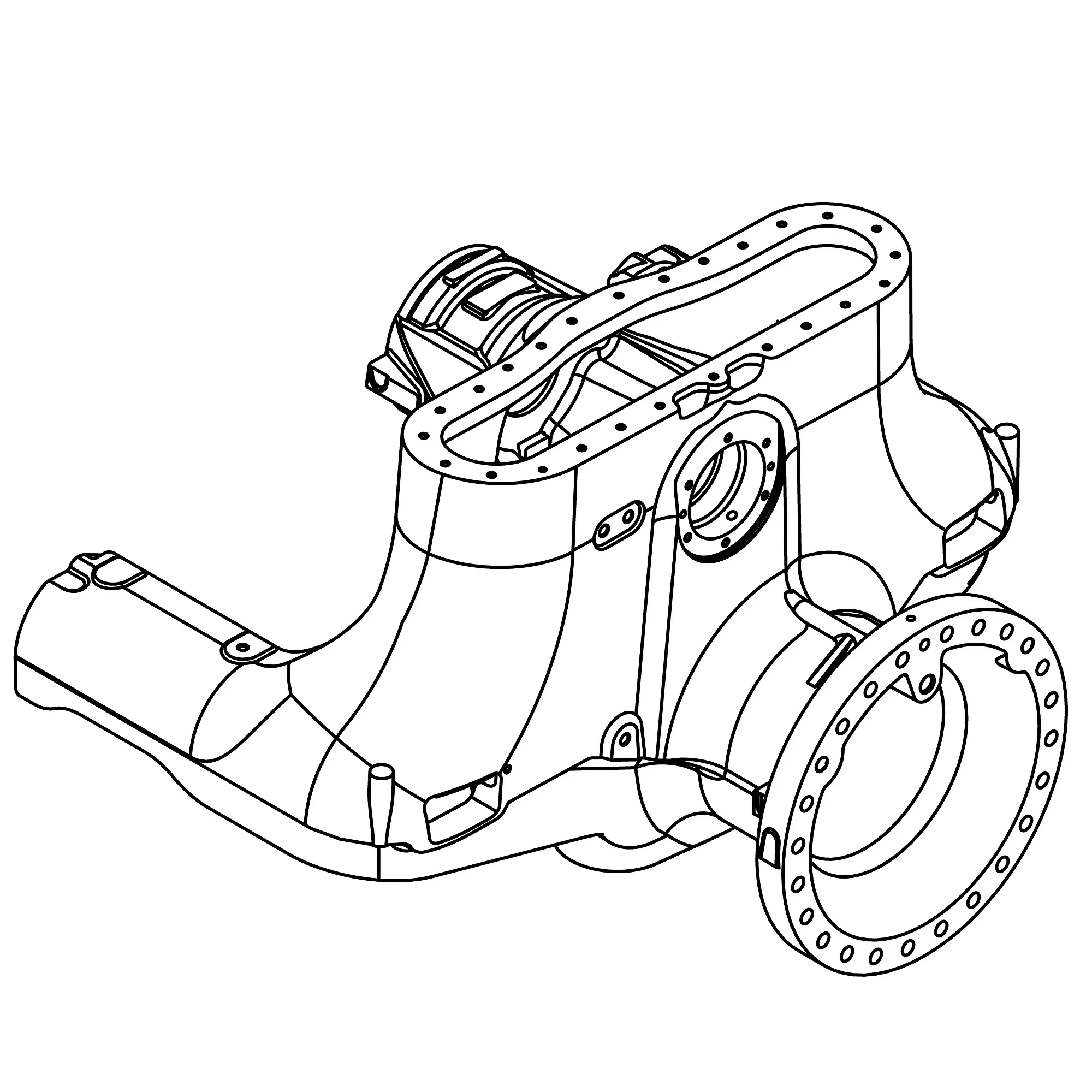John Deere Rear Axle Housing - TA36245