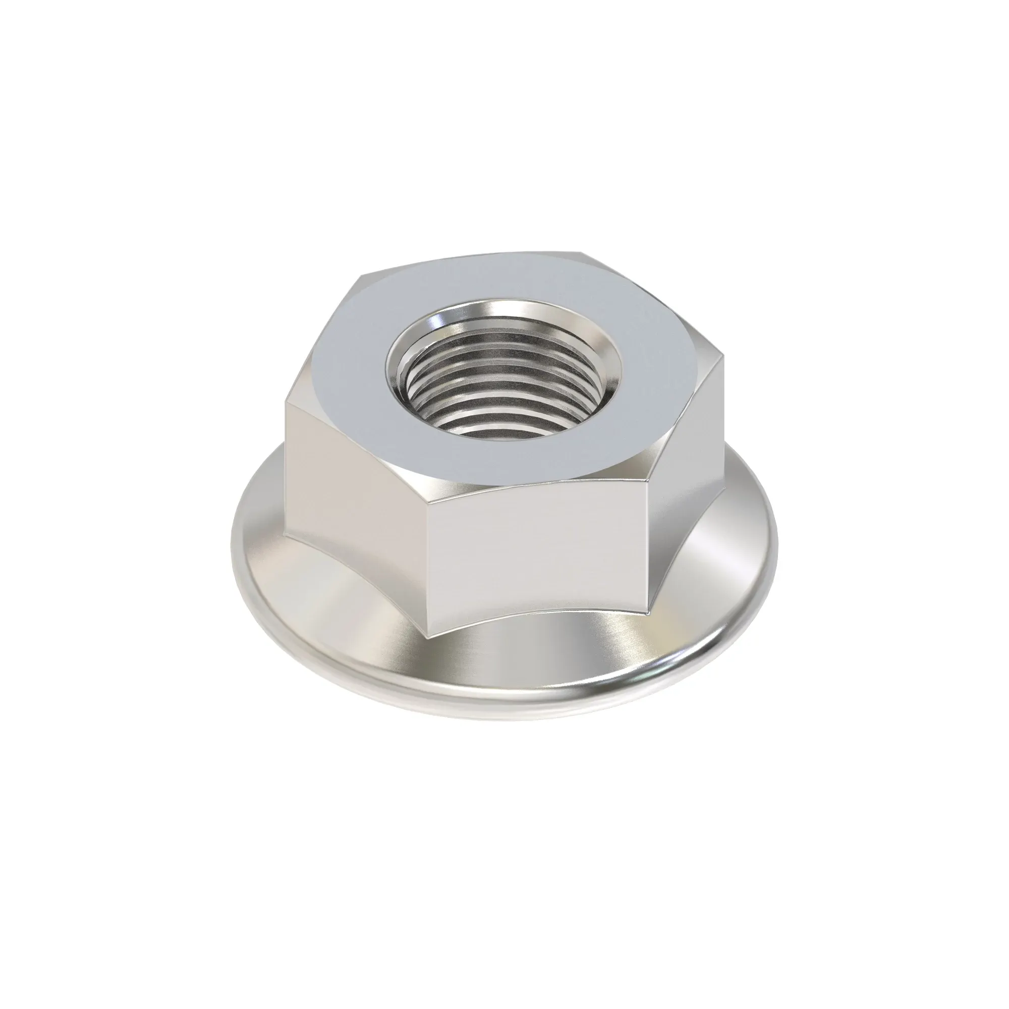 LOCK NUT, FLANGE SERRATED NO. 10-32