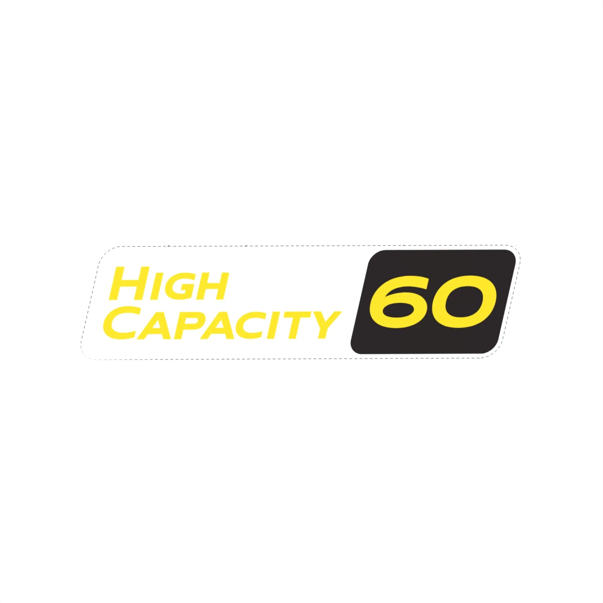 LABEL, 60" HIGH CAPACITY DECK
