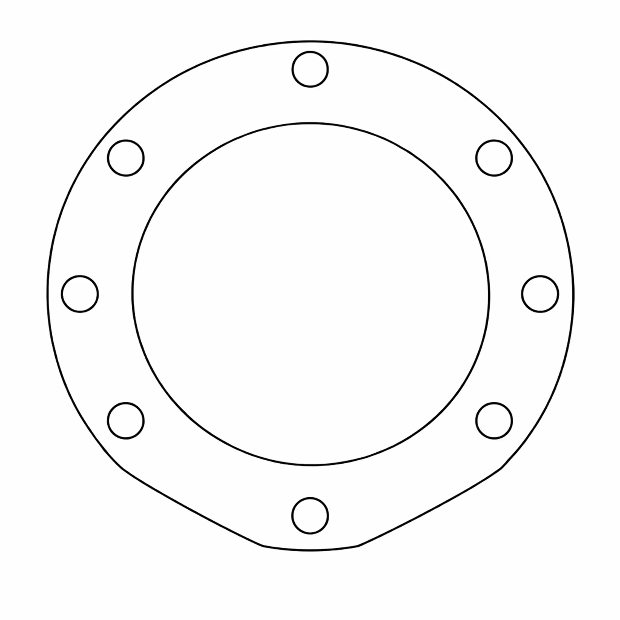 John Deere Differential Circular Spaced Hole Shim, 0.05mm (0.002in) - M167T