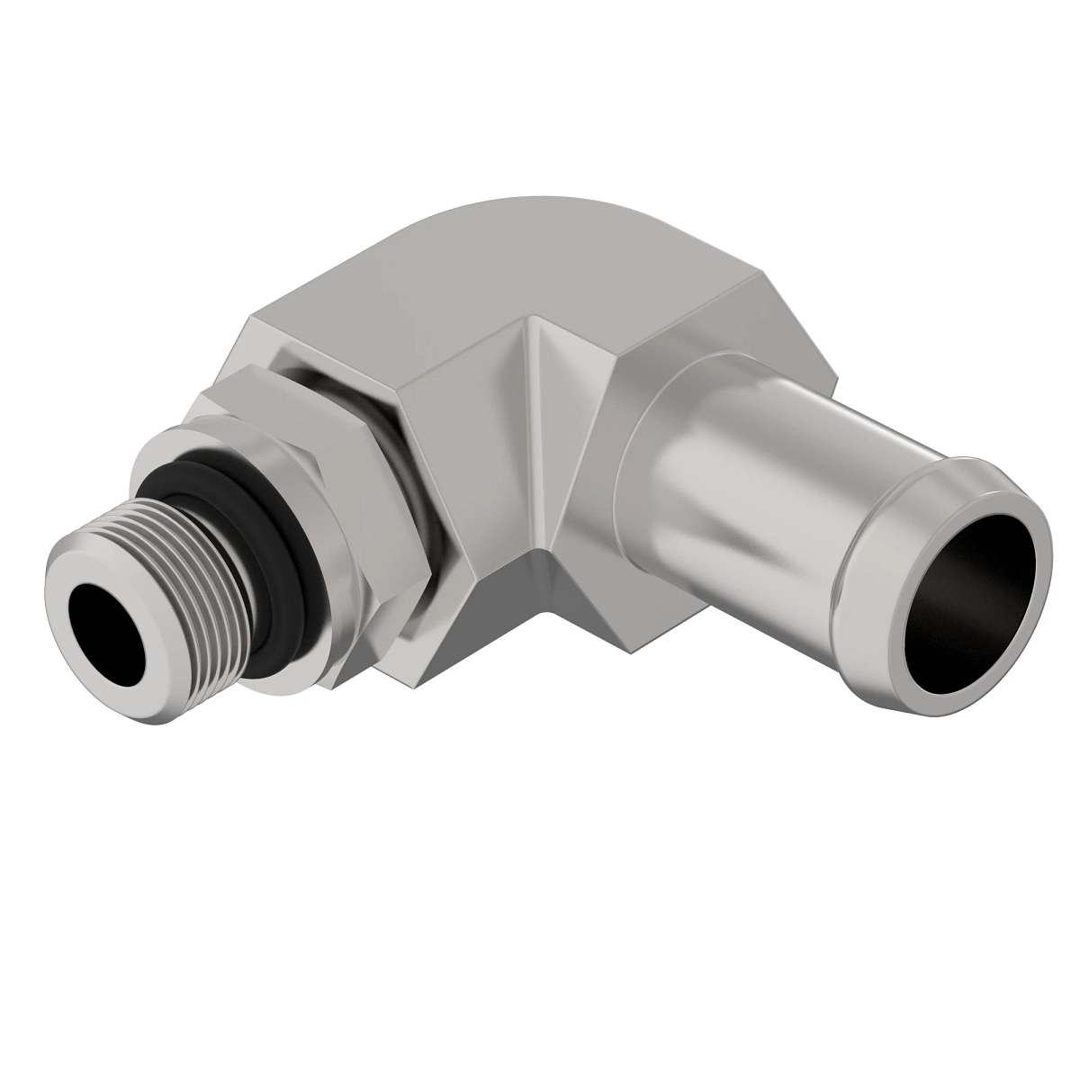 Elbow Fitting, Beaded Hose - Metric