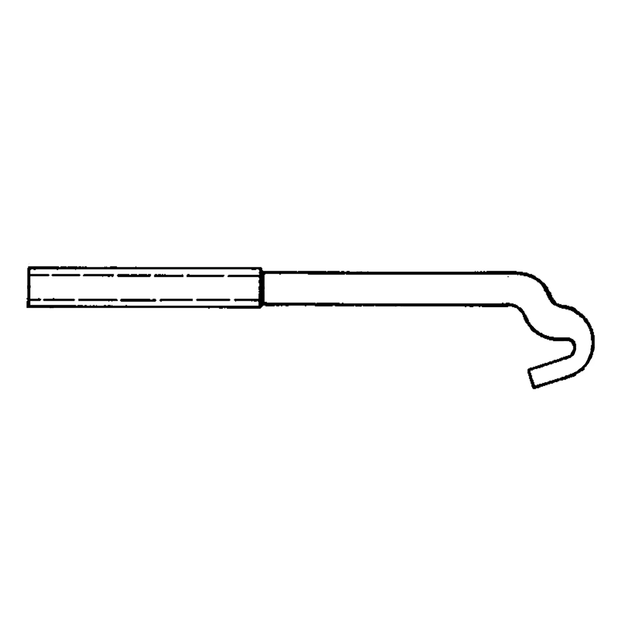 John Deere Battery Clamp Hook Bolt, 1/4" X 3.56" - R30805