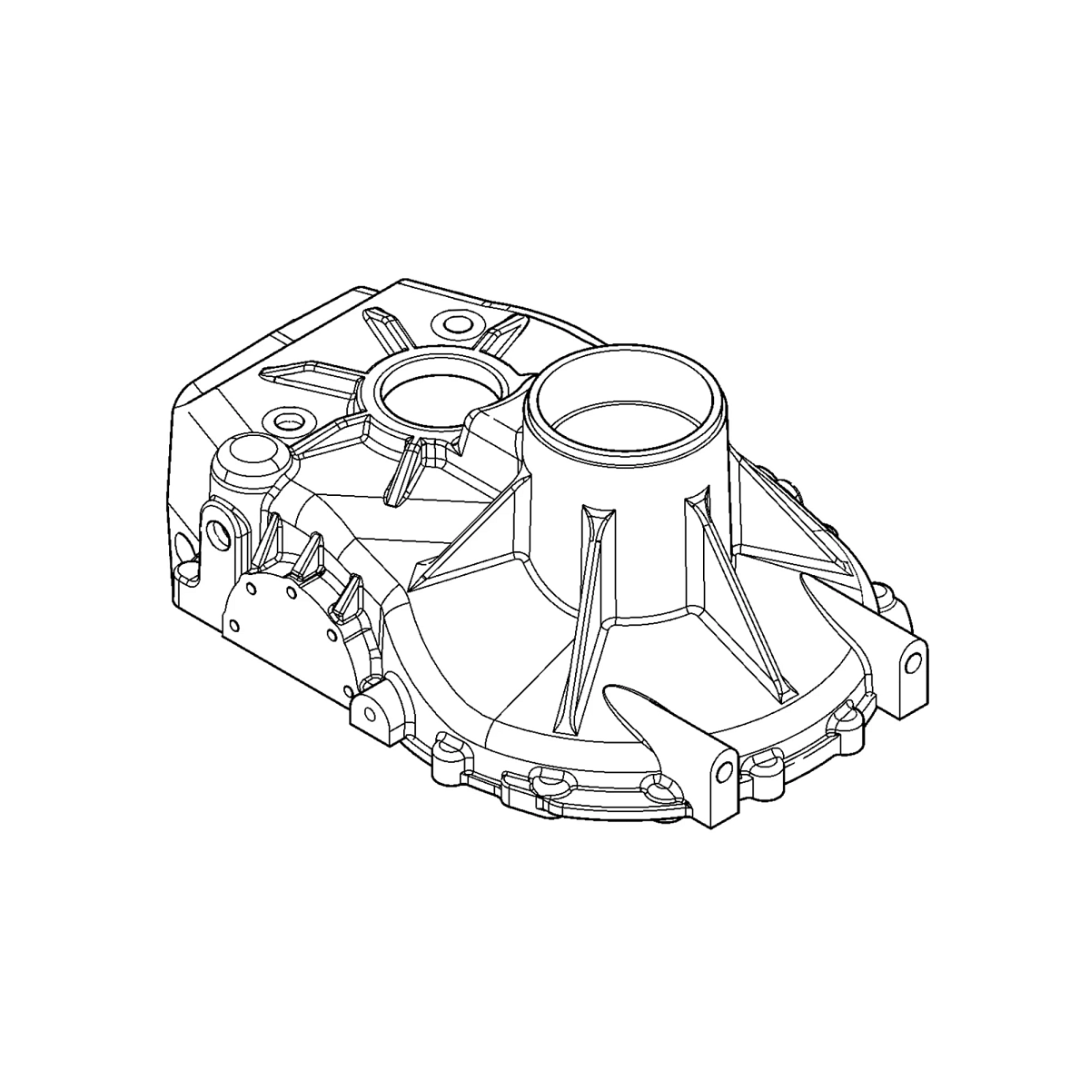 John Deere Spur Gear Angle Drive Housing - LCA110378
