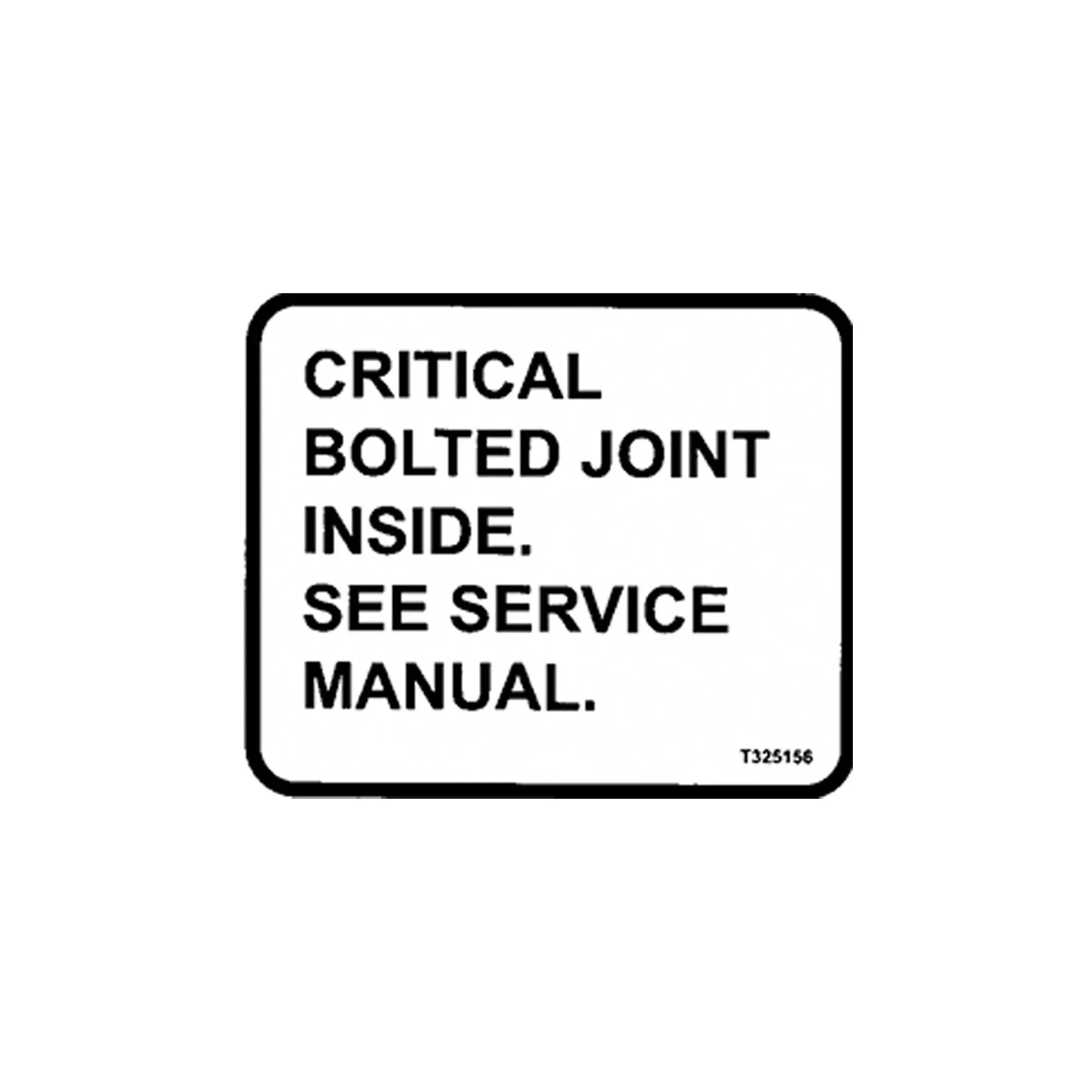 Label, Bolted Joint