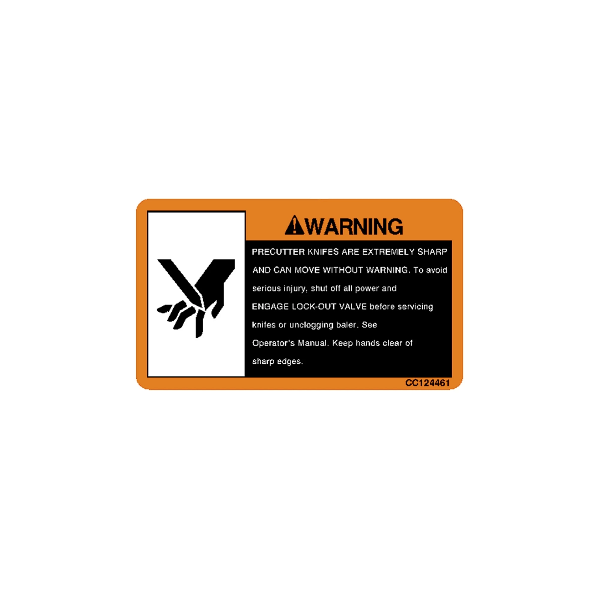 Label (Knife and Warning)