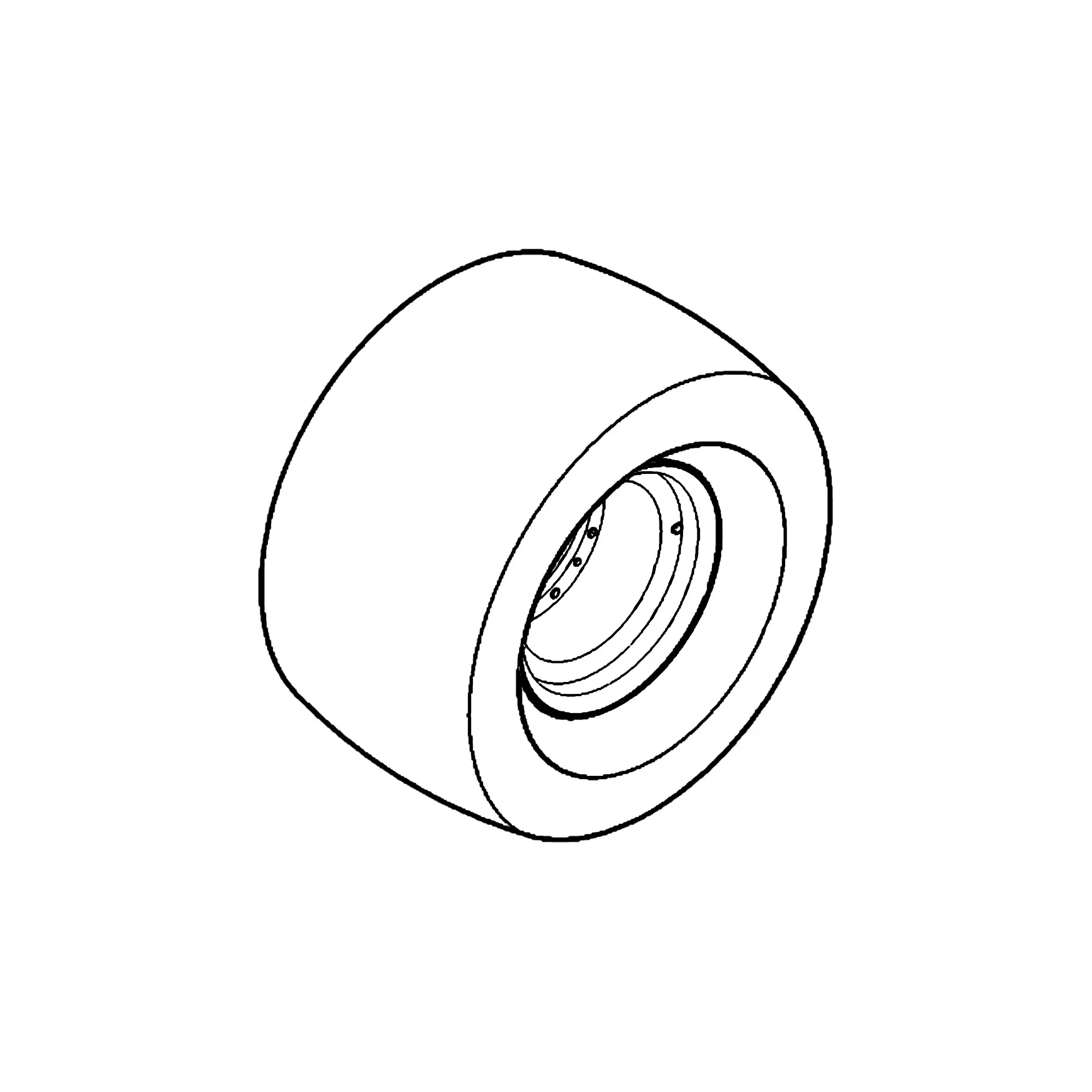 John Deere Rear Tire and Wheel - AUC10285