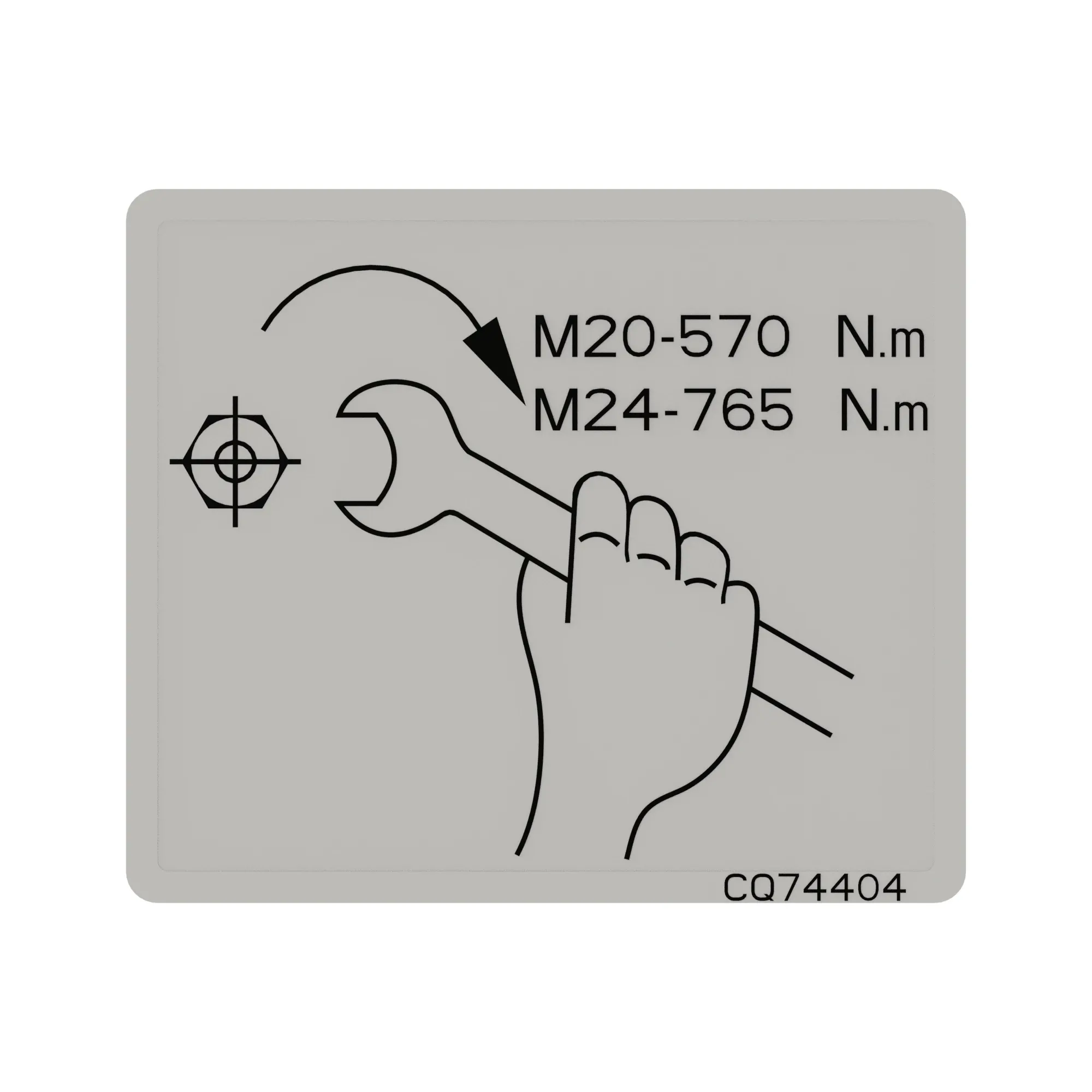 John Deere Label - CQ74404