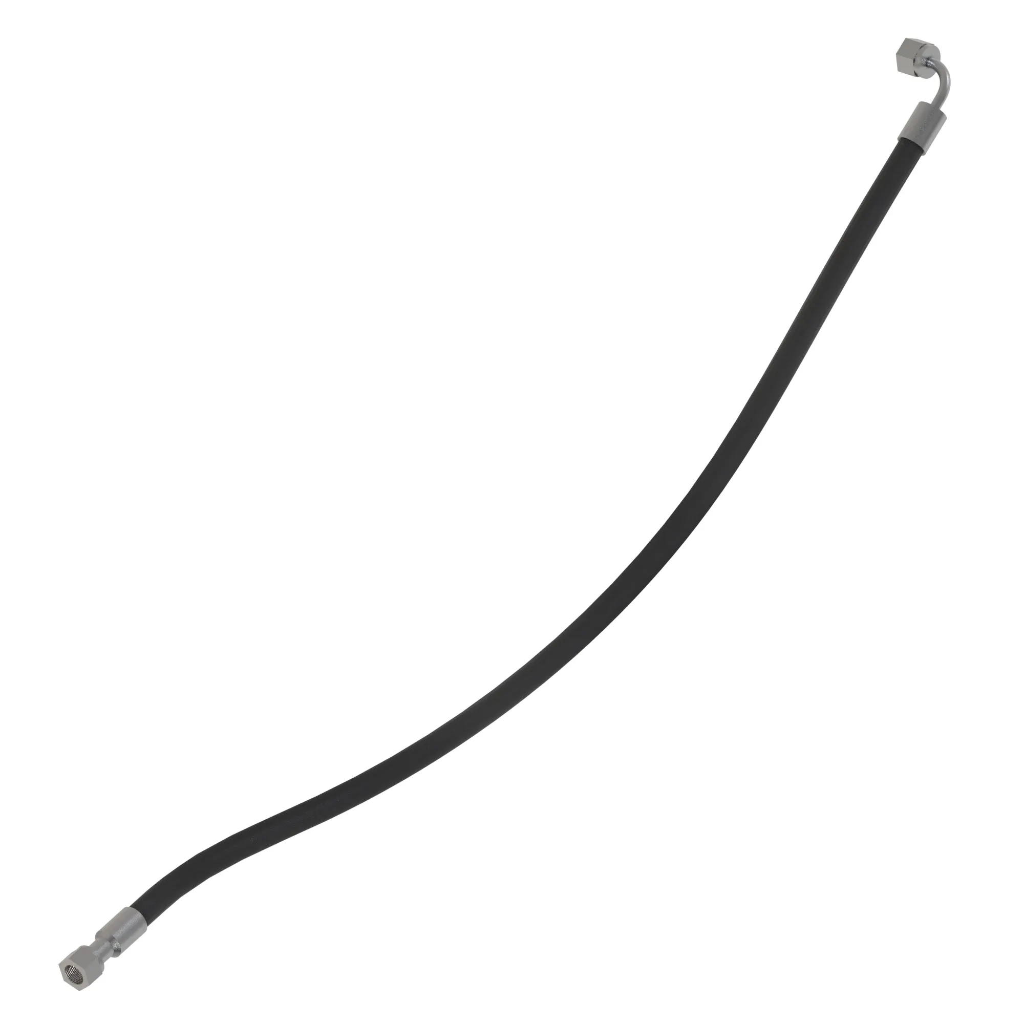 John Deere Hydraulic Hose with Elbow Fitting - F699625