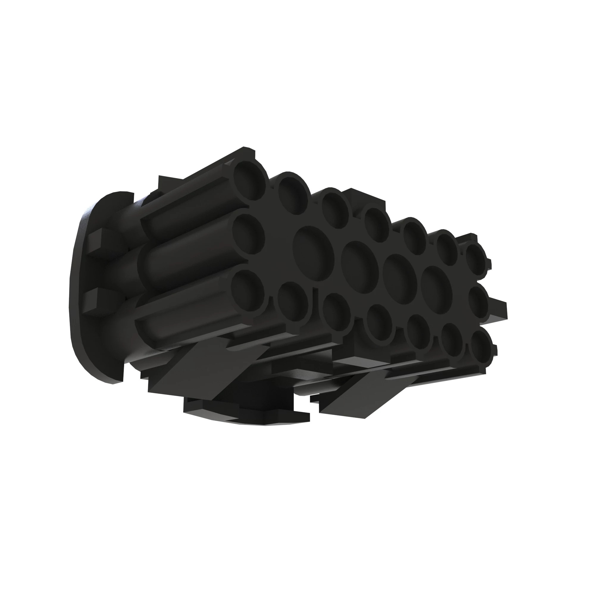 CONN TYCO MNLOK 20W F BLK PLSTC