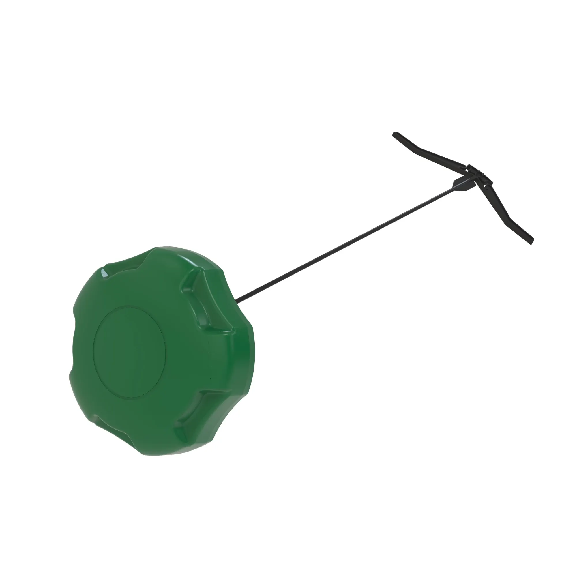John Deere Non Vented Ratchet Cap with Tether - AUC14617