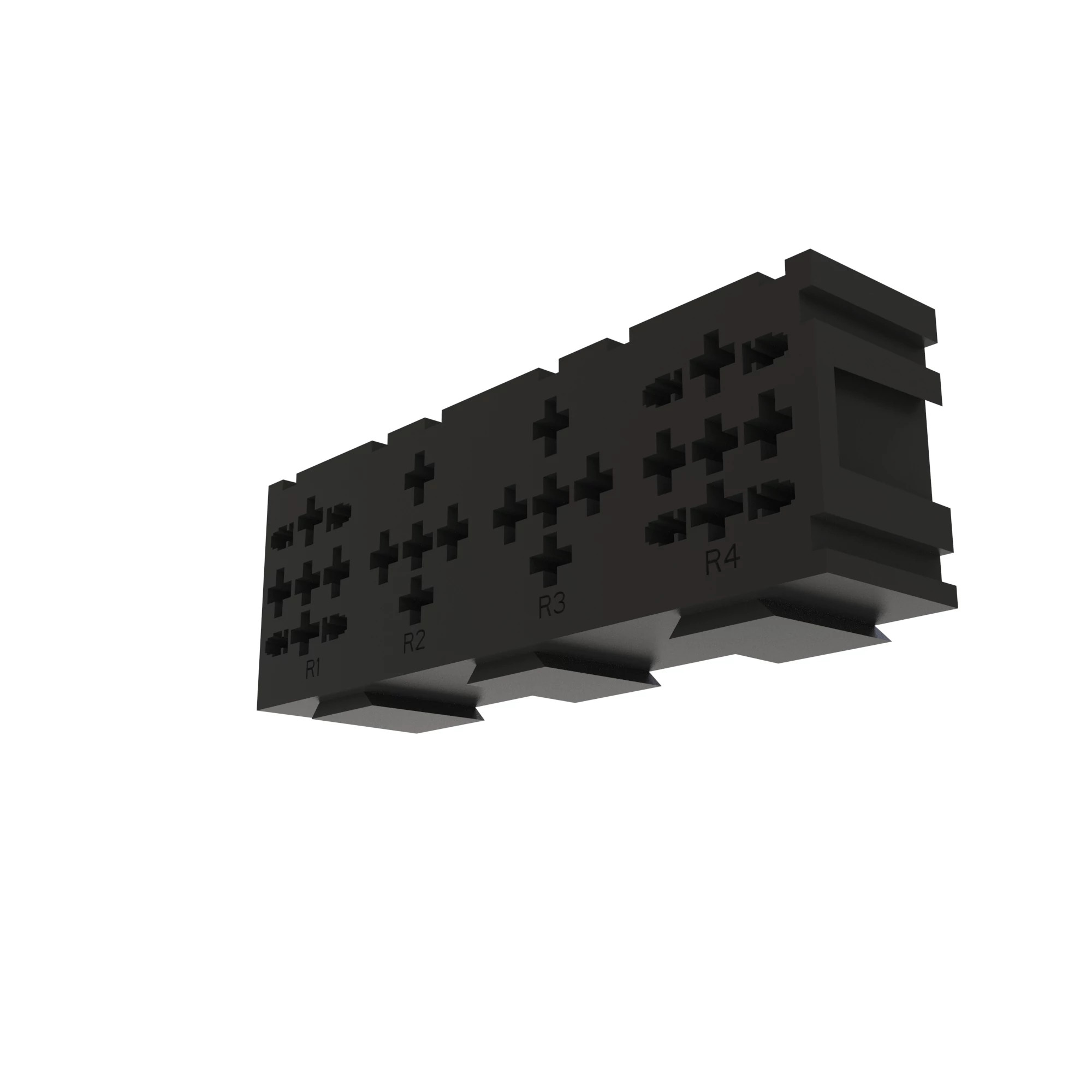 John Deere Black Electrical Connector Housing - 57M9152