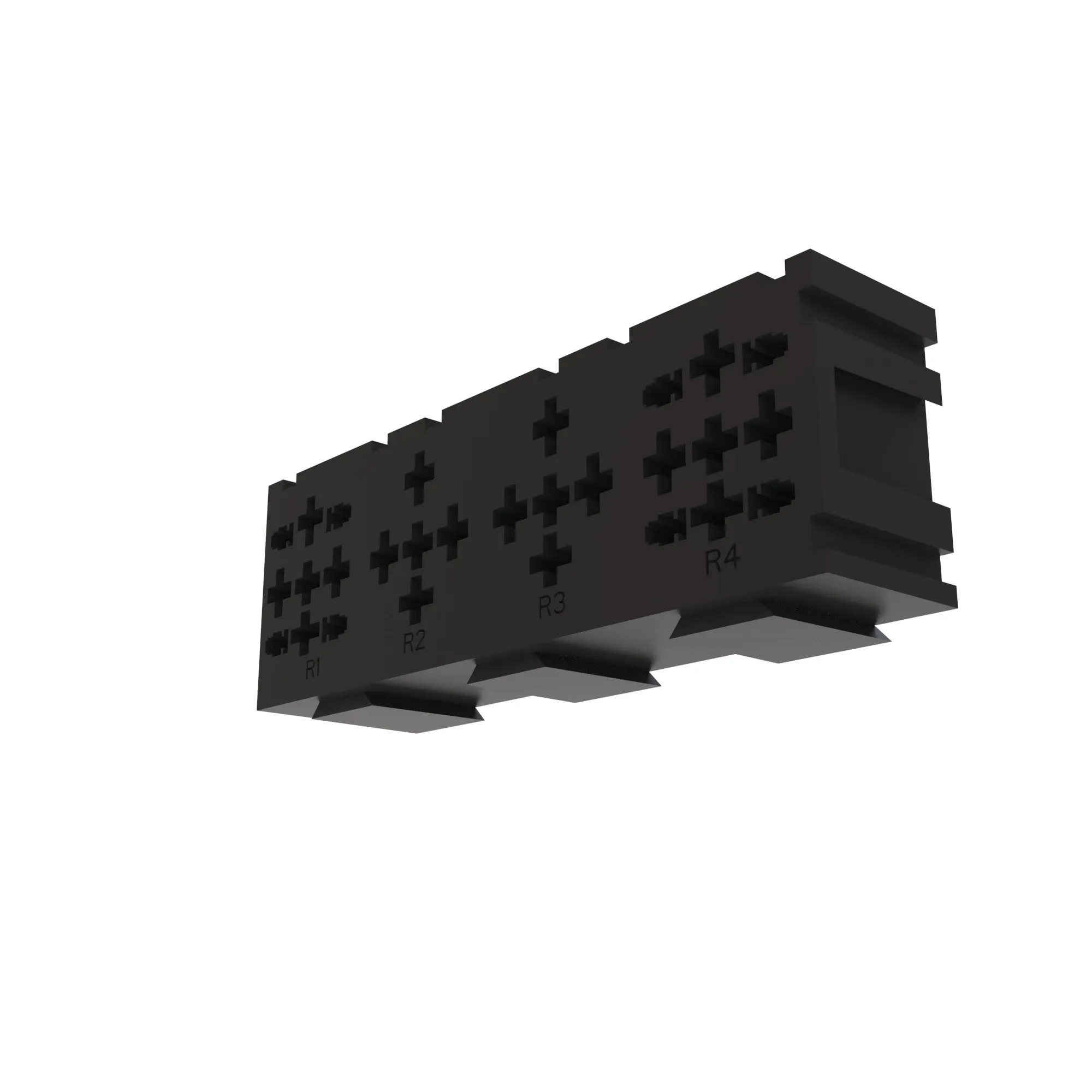 John Deere Black Electrical Connector Housing - 57M9152