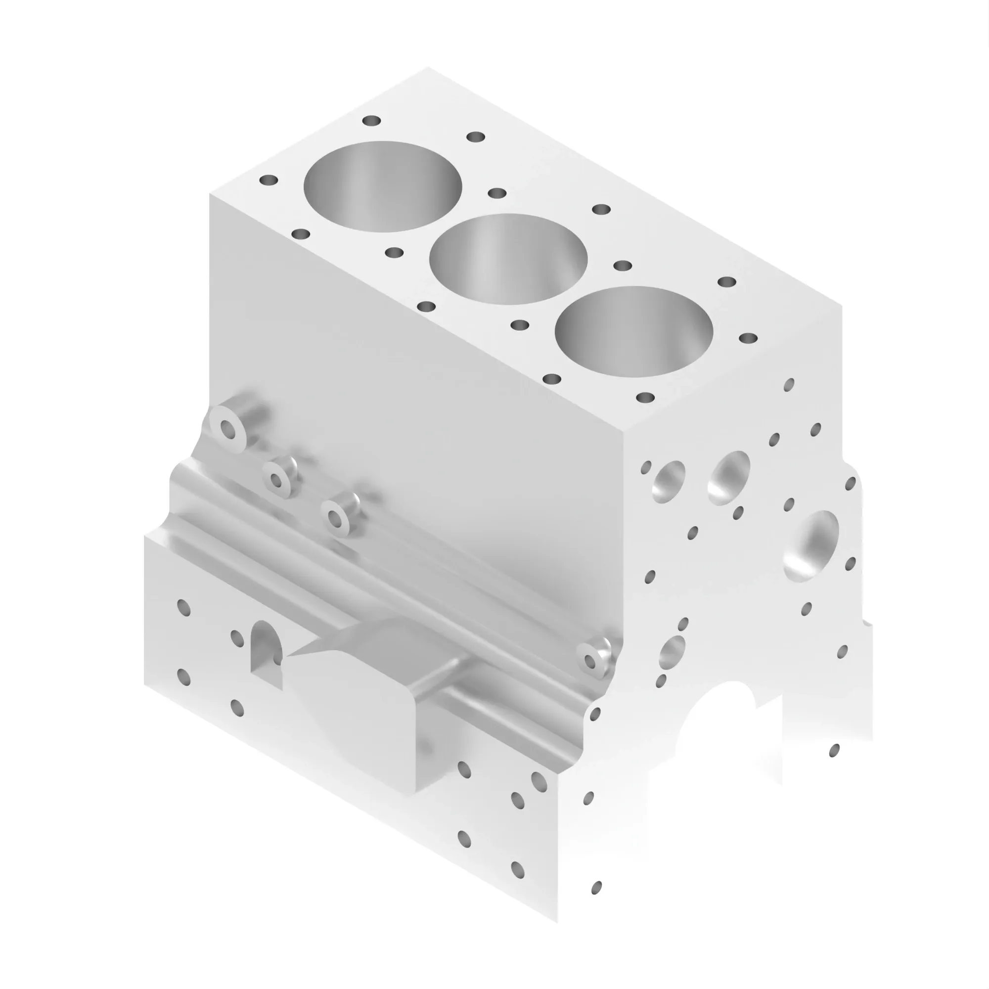 John Deere Engine Cylinder Block - AM878597