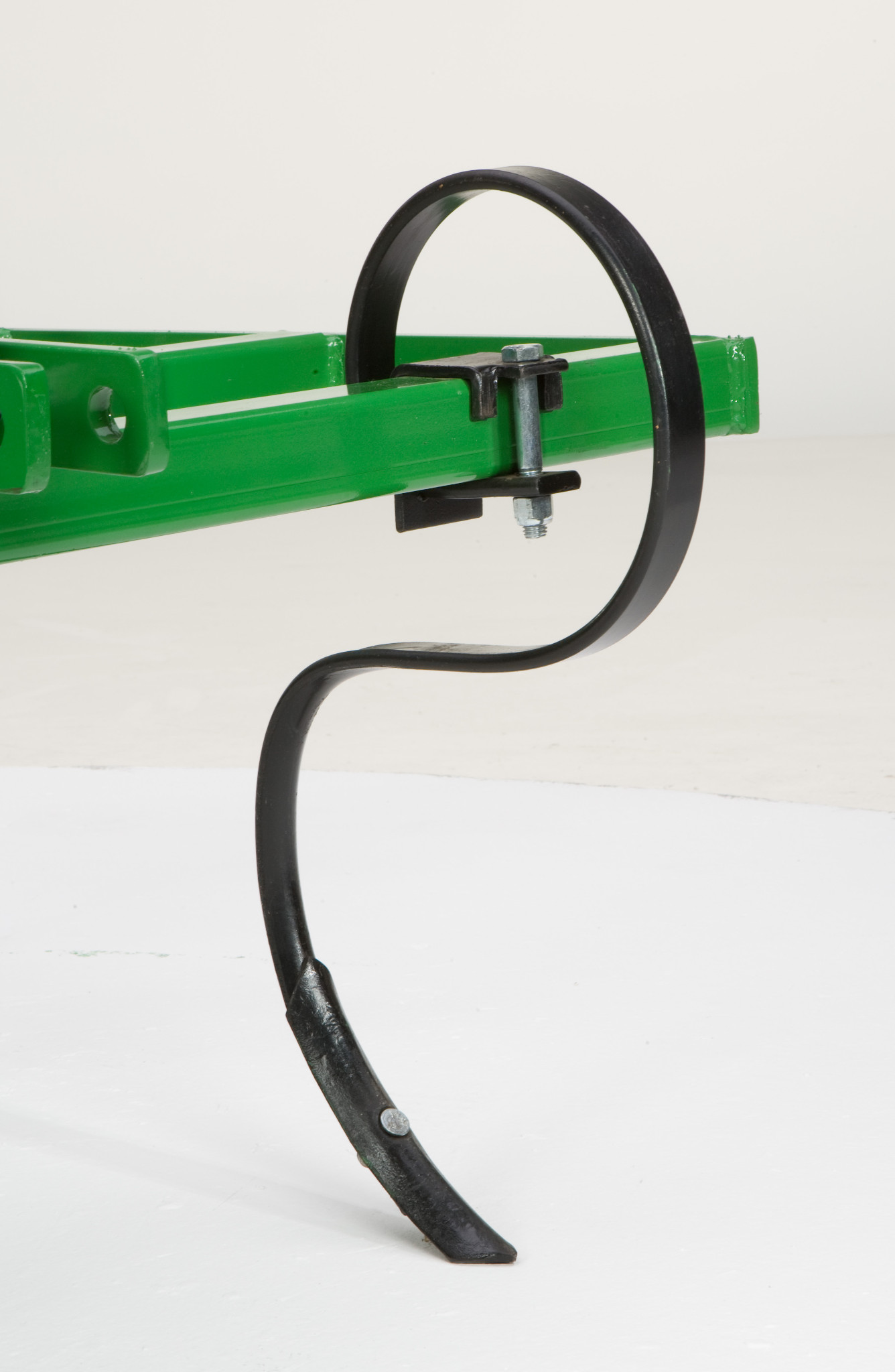 Close-up studio view of replaceable S-tine on PC10 Field Cultivator