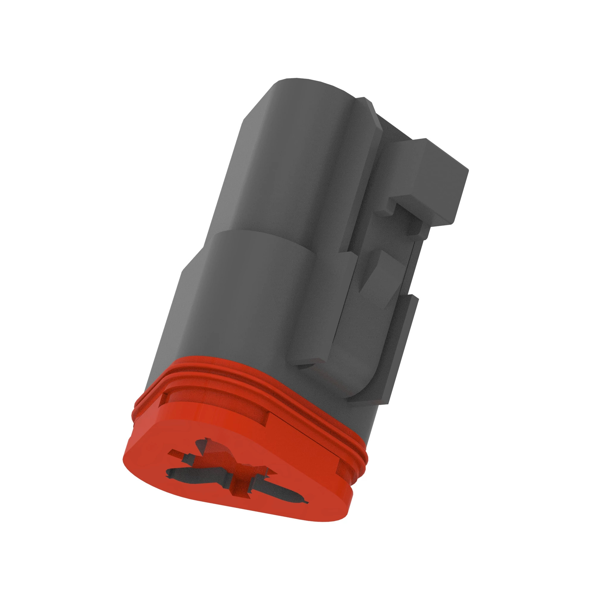 John Deere Gray Internal Electrical Connector Assembly, 3 Cavities - 57M7627