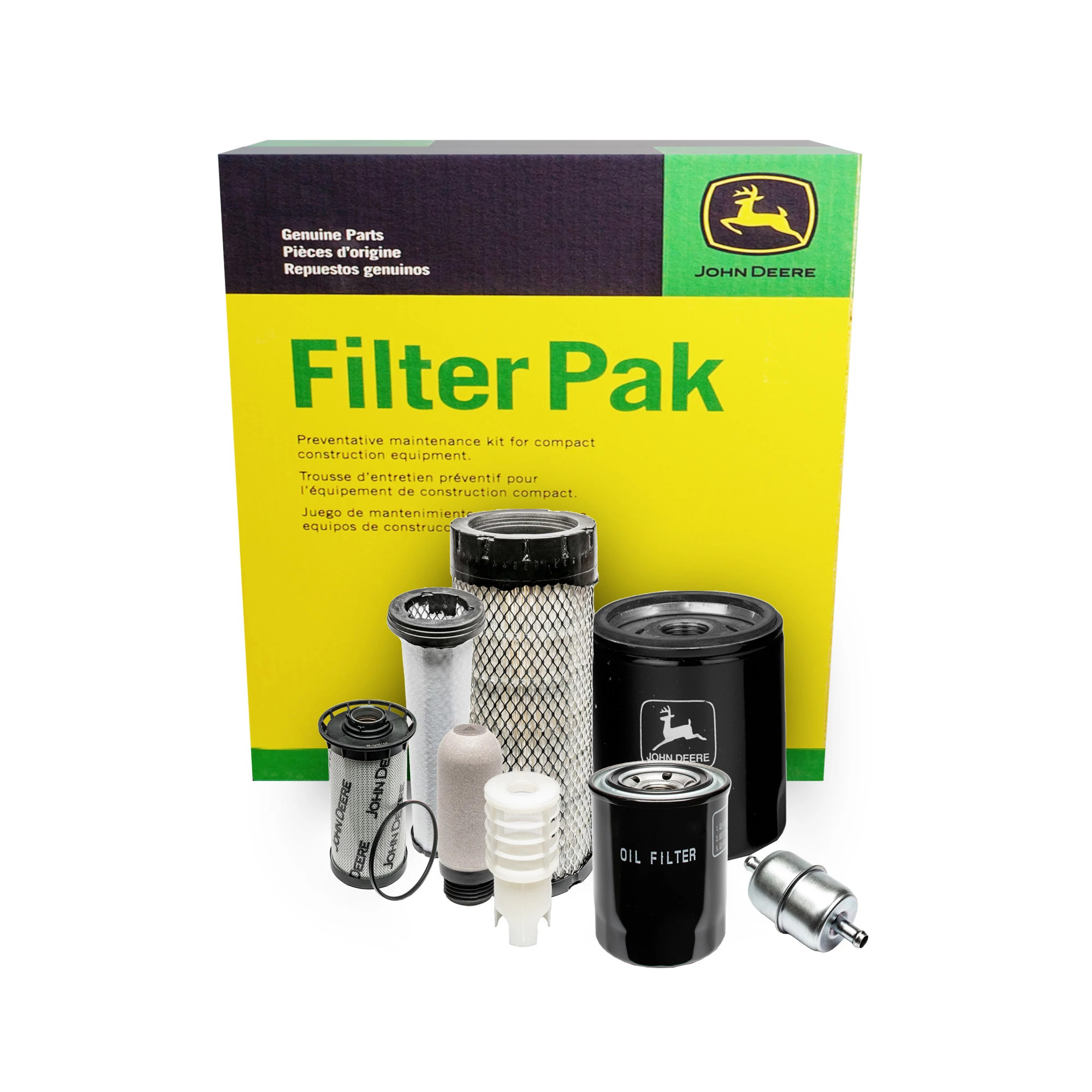 John Deere 1000 Hour Filter Pak for Compact Construction - AT535116