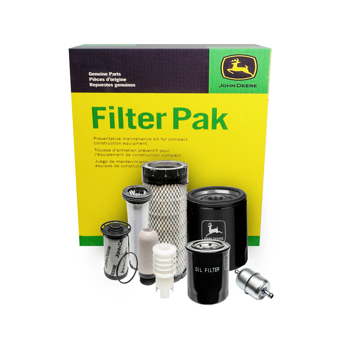 John Deere 1000 Hour Filter Pak for Compact Construction - AT535116