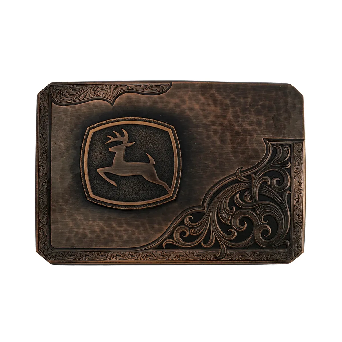 "Vintage Bronze John Deere Buckle"