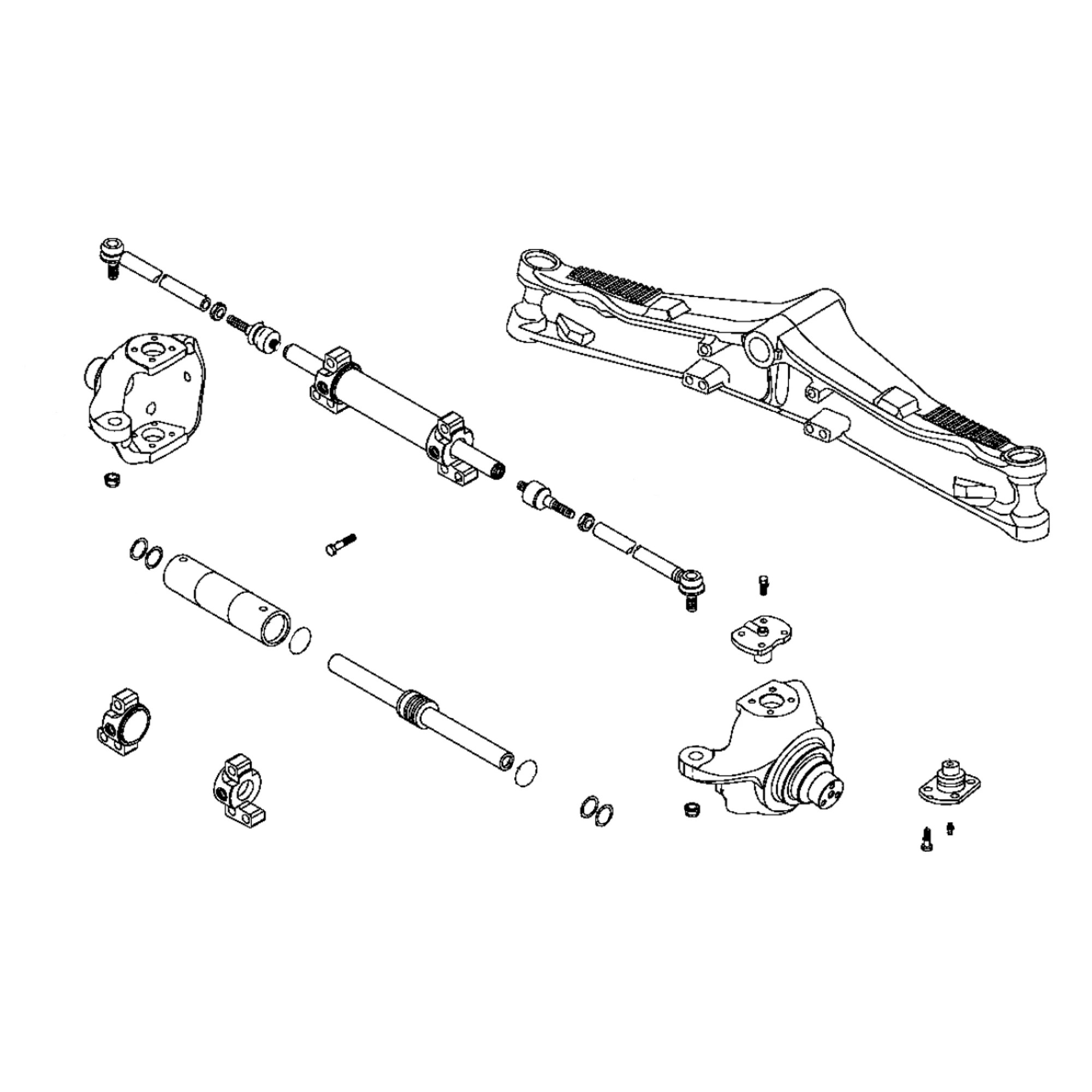 John Deere Front Axle, Non-Powered - AT314993