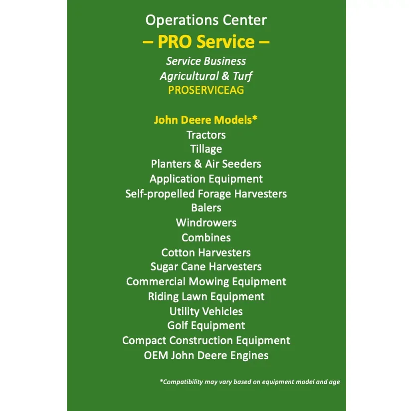 Operations Center PRO Service - Service Business - Agricultural and Turf (Annual License)