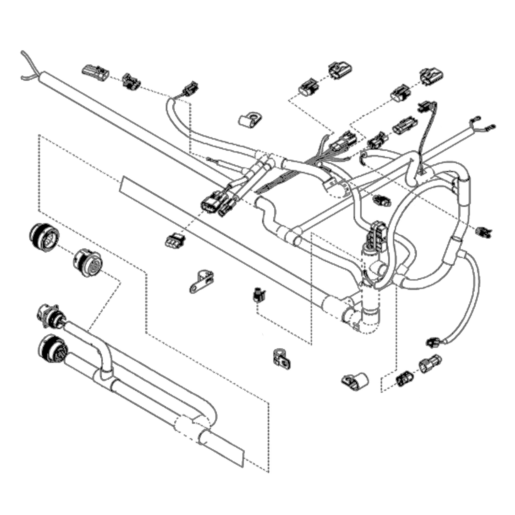 John Deere Engine Power Wiring Harness - RE518265