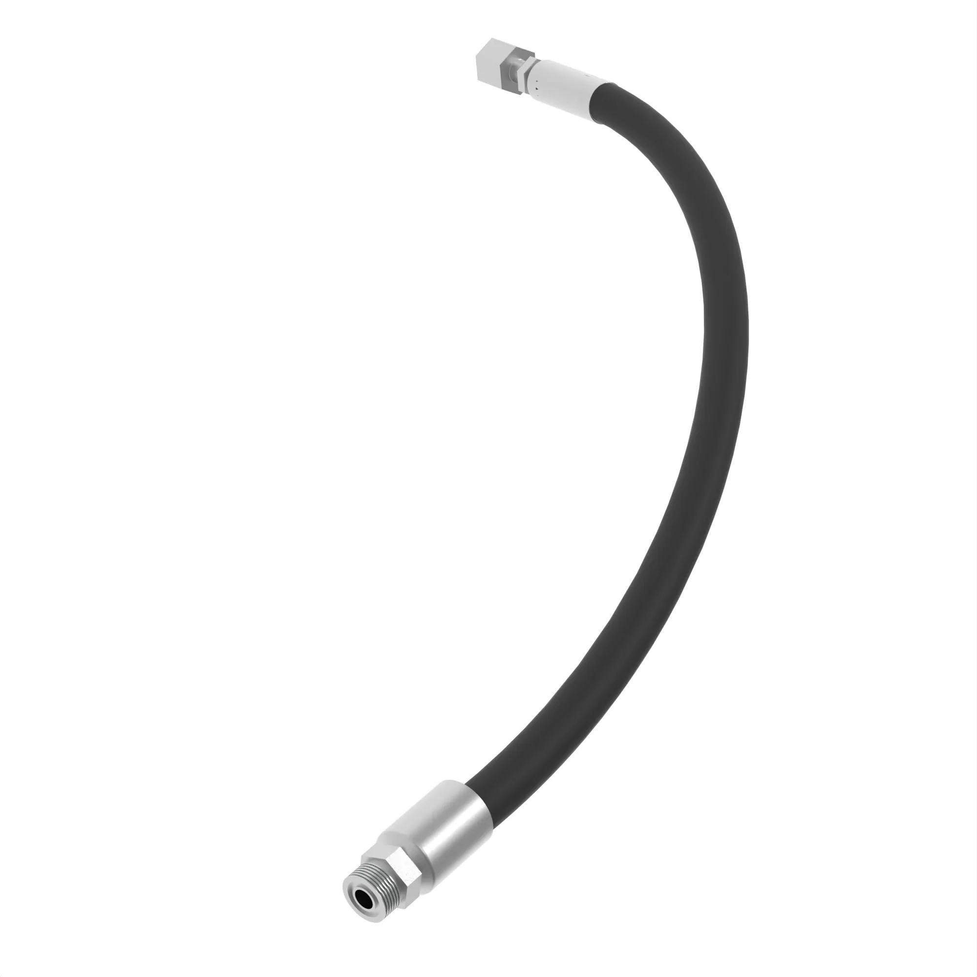 John Deere Front Axle to Steering Valve RH Hydraulic Hose - SJ21371