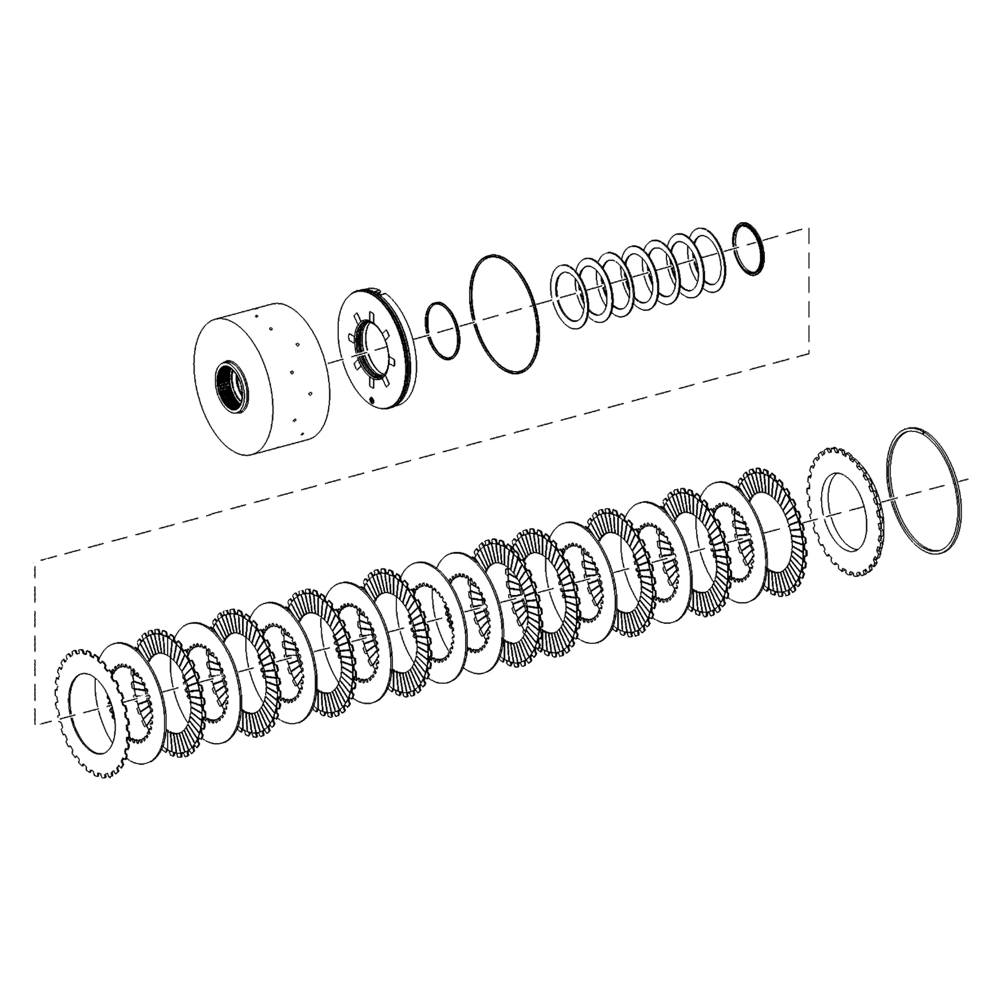 John Deere Clutch Kit without Lockup Torque Converter - AT357958