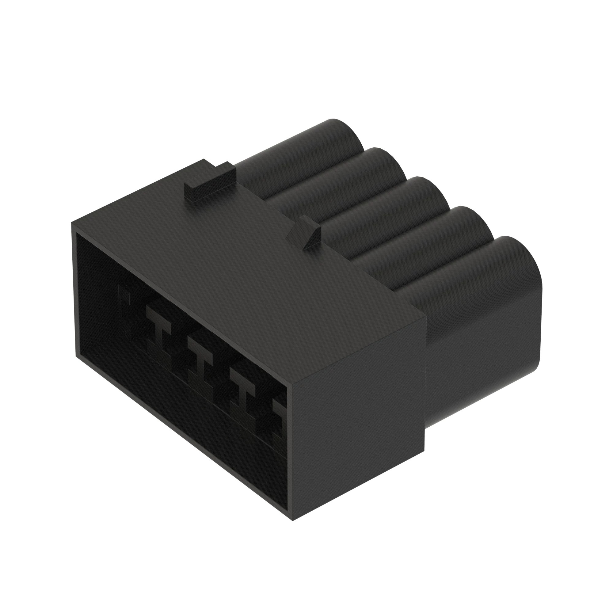 John Deere Black External Electrical Connector Housing, Cavities 10 - 57M8579