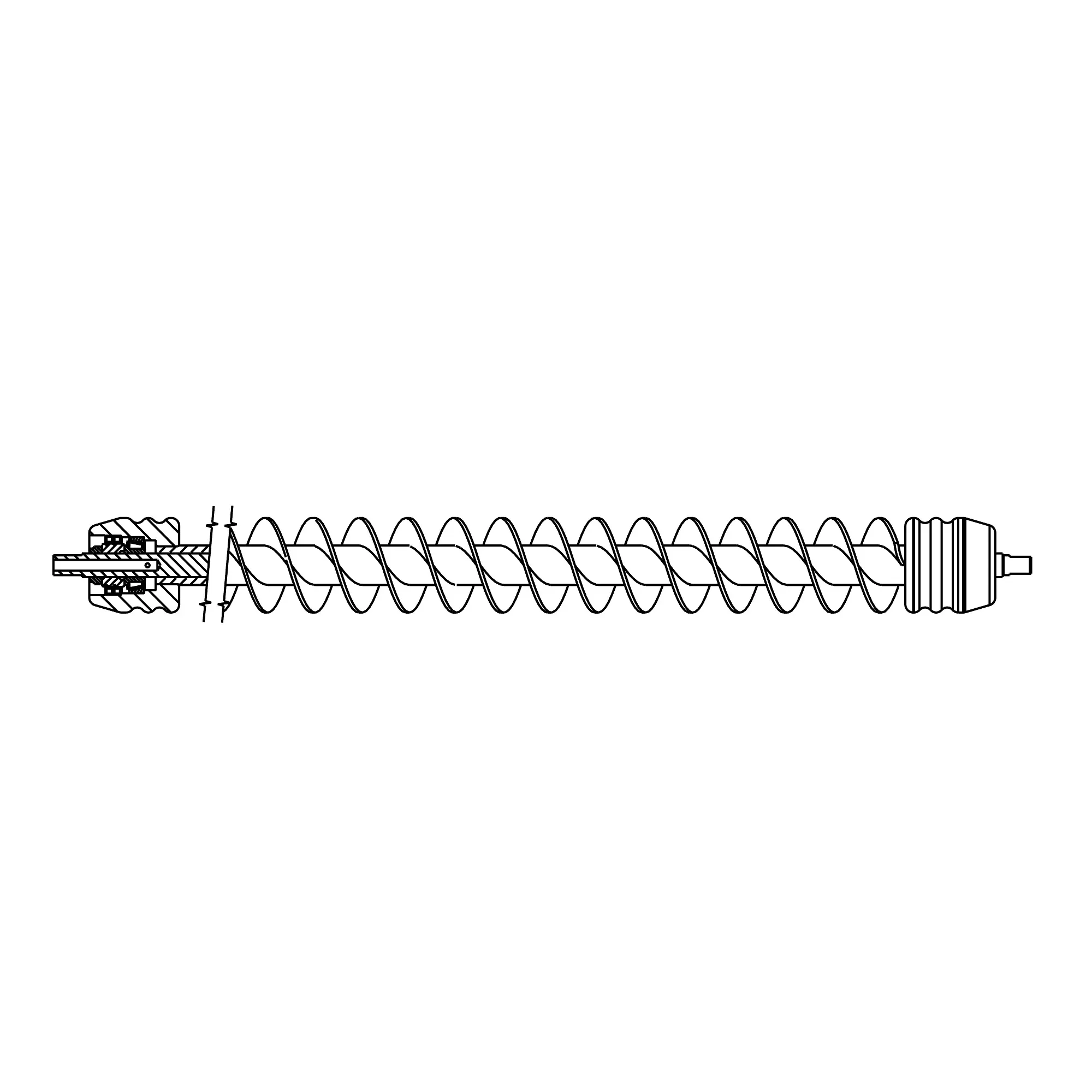 John Deere Spiral Roller with Grooved End Caps, 30 inch - AMT1288