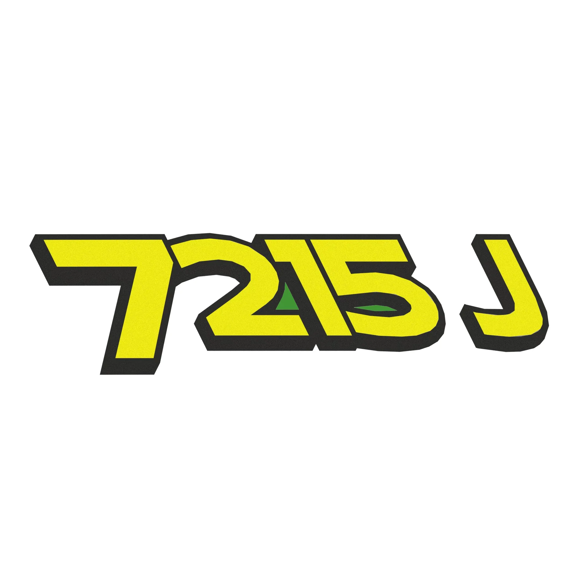 John Deere 7215J Label, Right Side - R557260