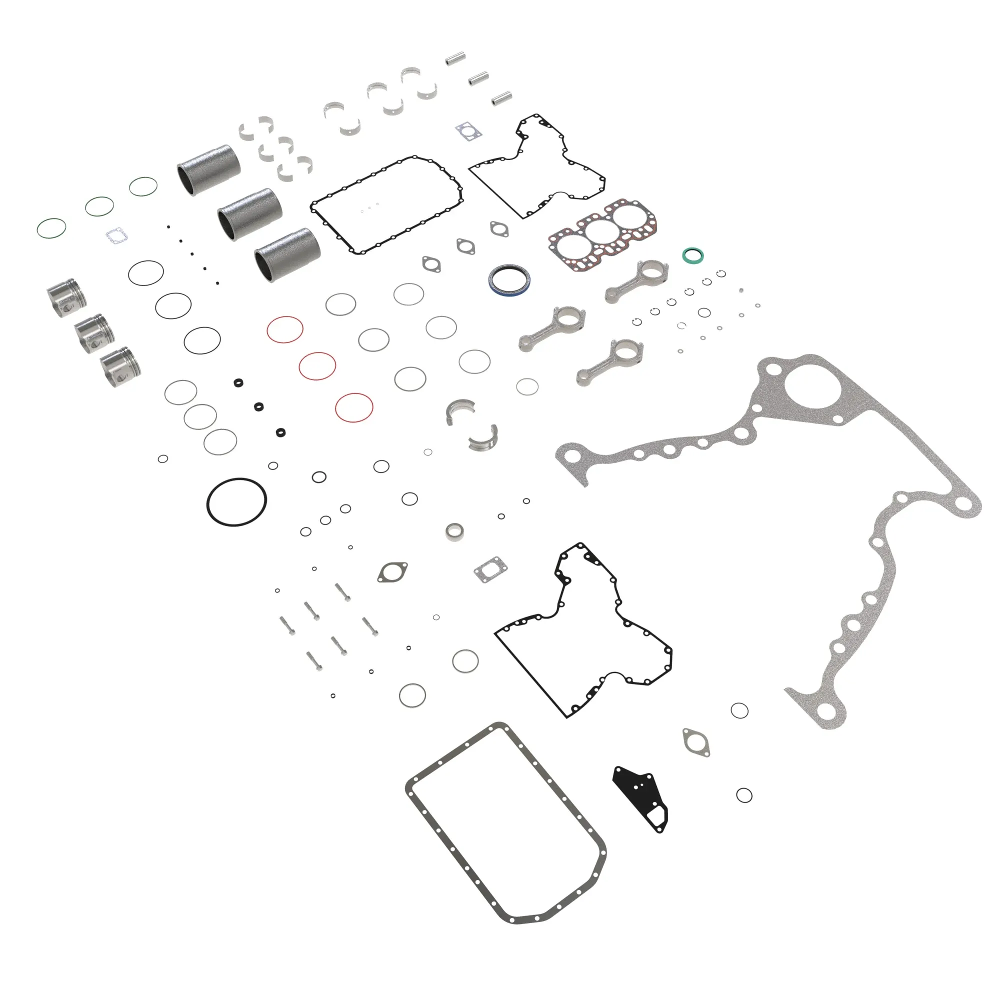 ENGINE OVERHAUL KIT, 3 CYLINDERS