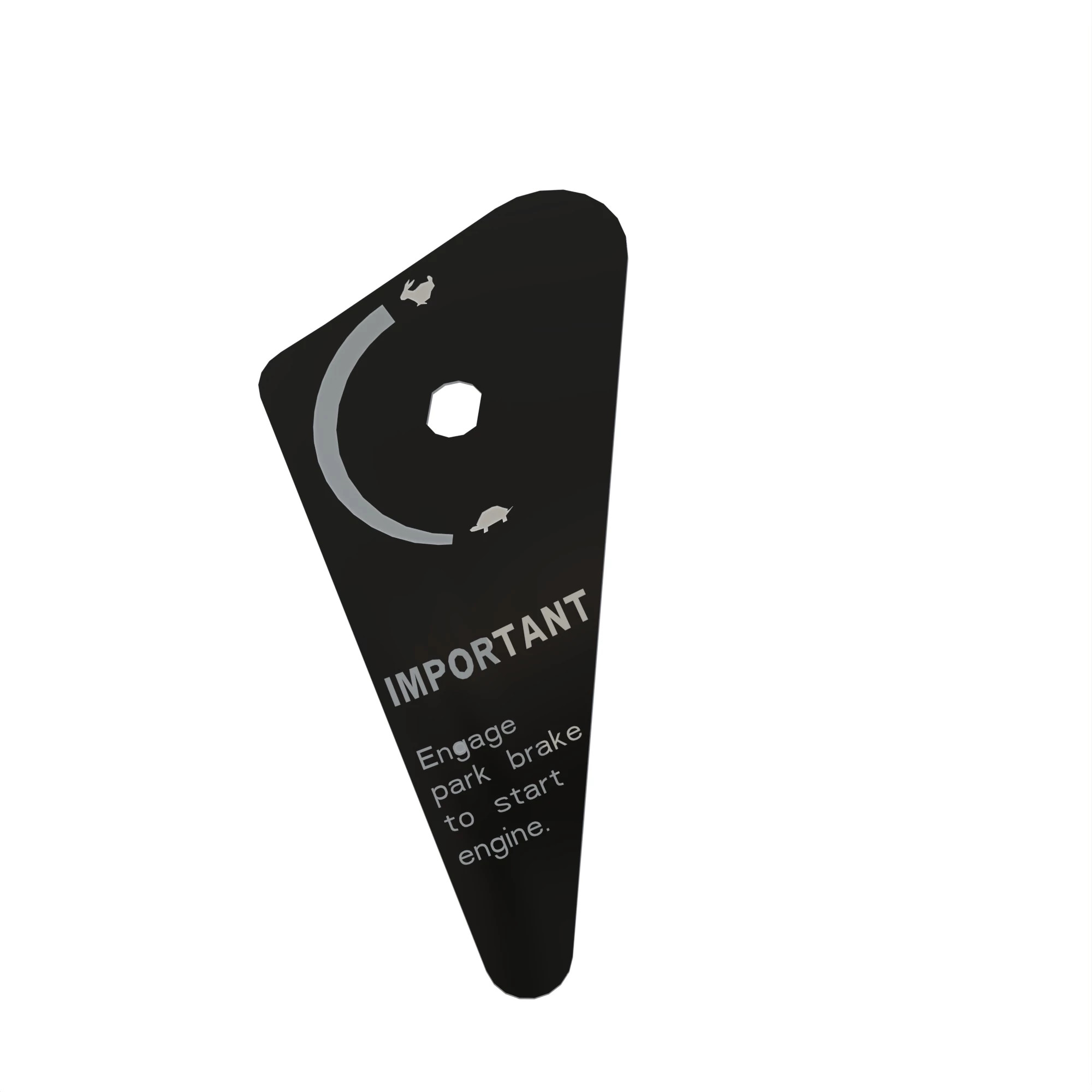 LABEL THROTTLE SWITCH / PARK BRAKE