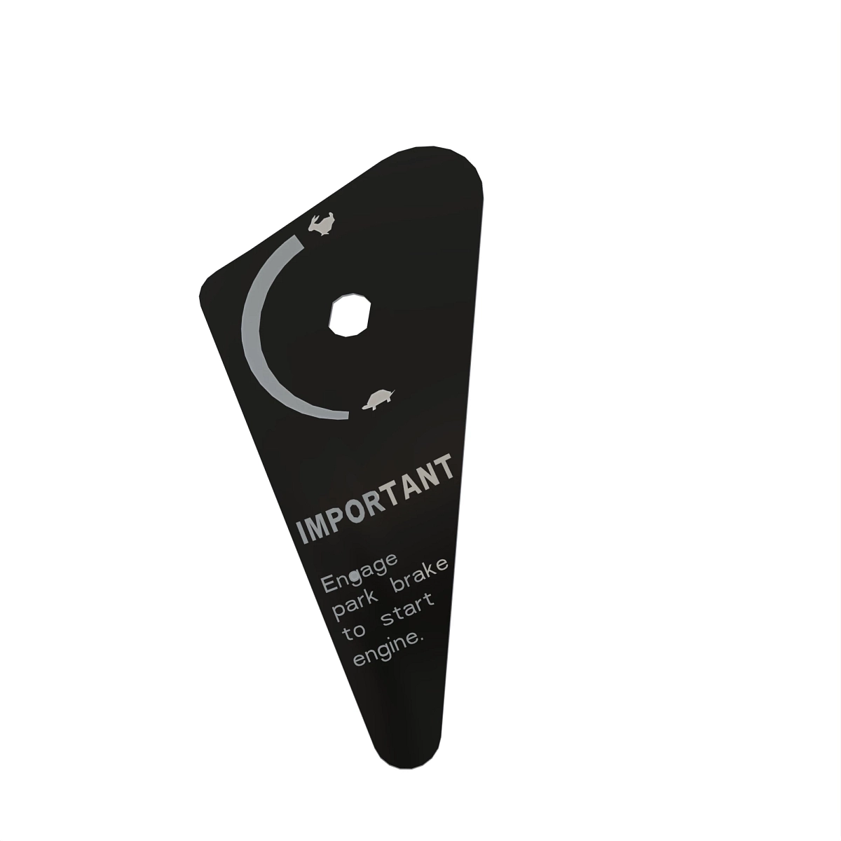 Label Throttle Switch / Park Brake