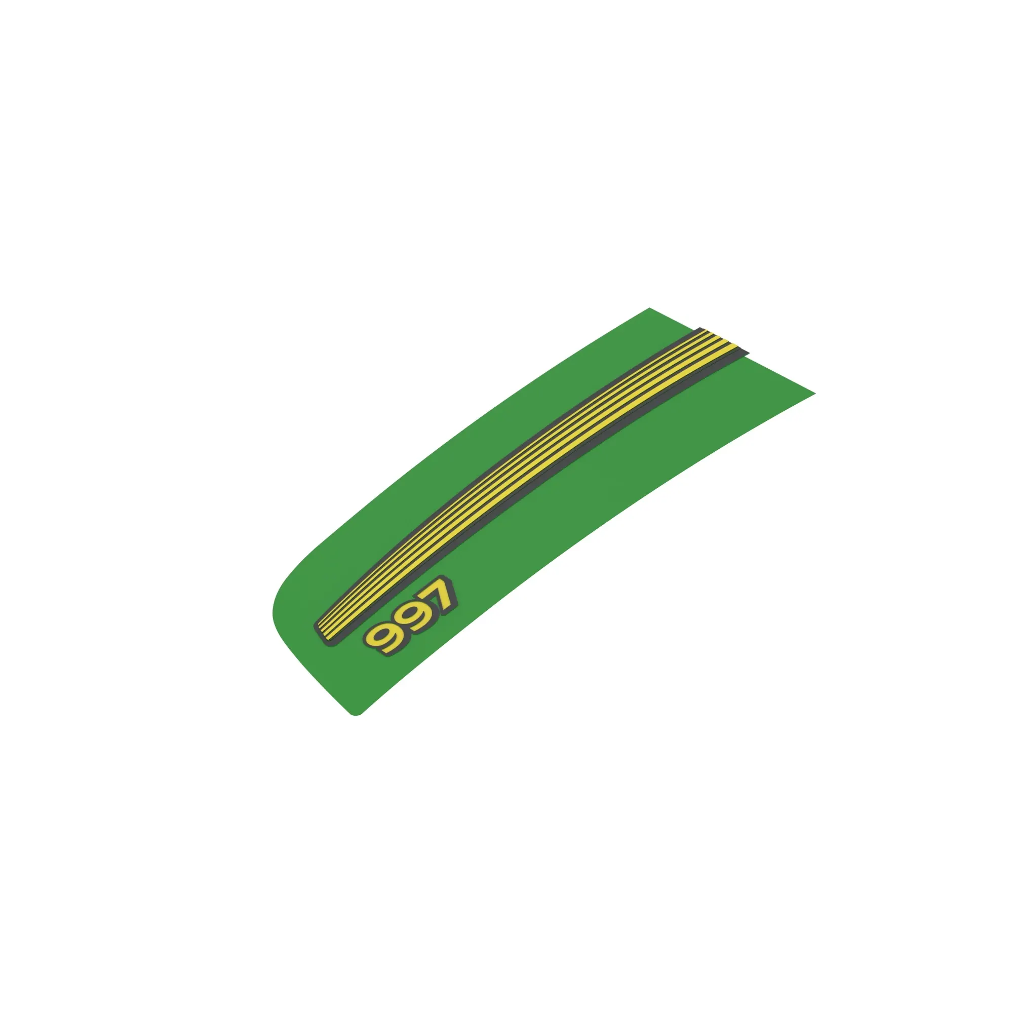 John Deere Stripe 997 Label, Left Side - TCU28871