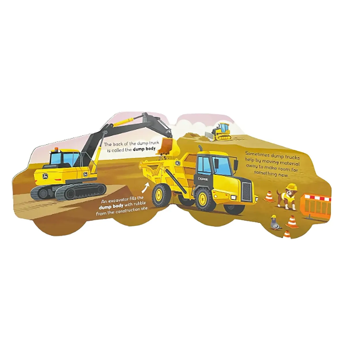 How Dump Trucks Work - Children's Shaped Board Book for Little Construction Enthusiasts and Truck Lovers