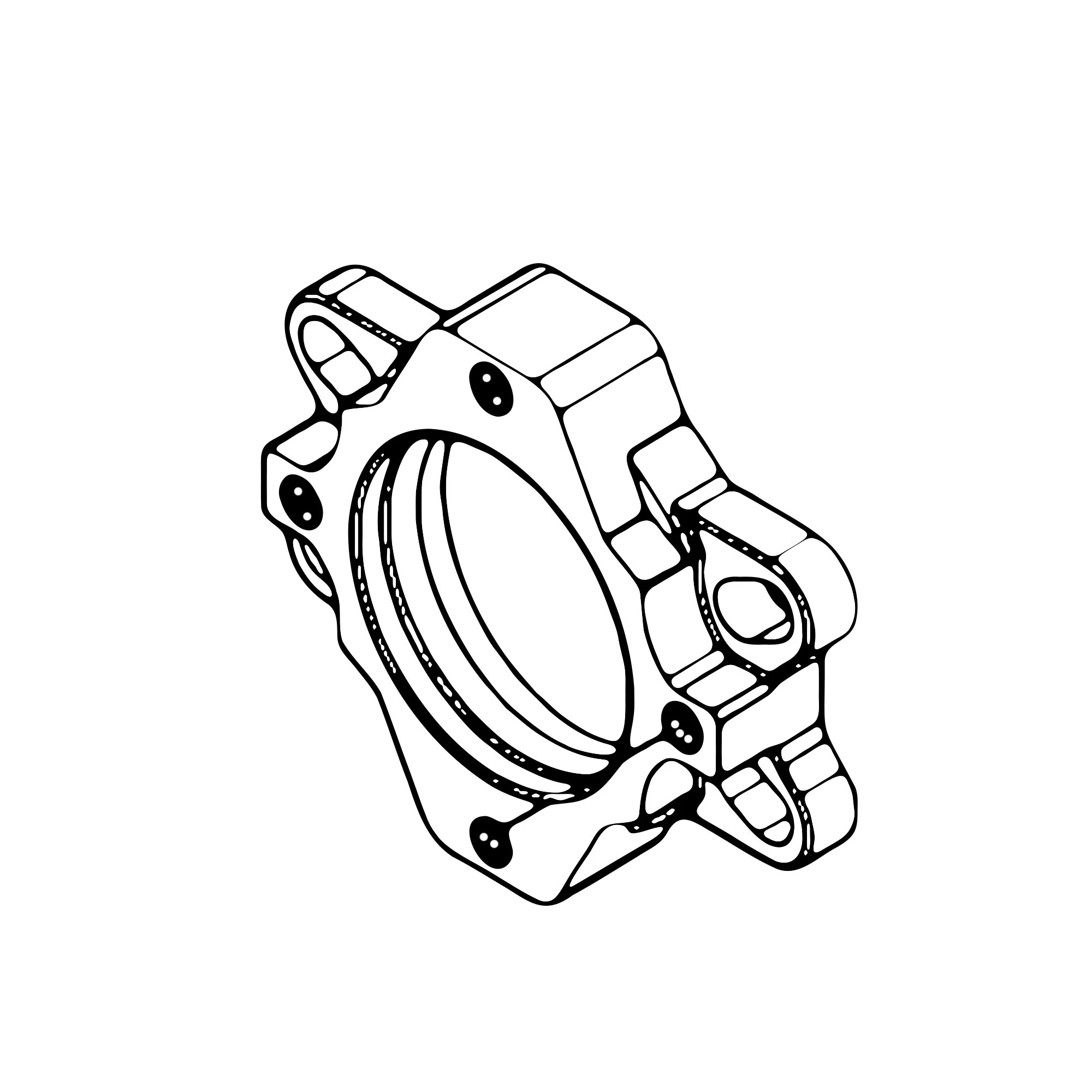 John Deere Flange Adapter Fitting - T222130