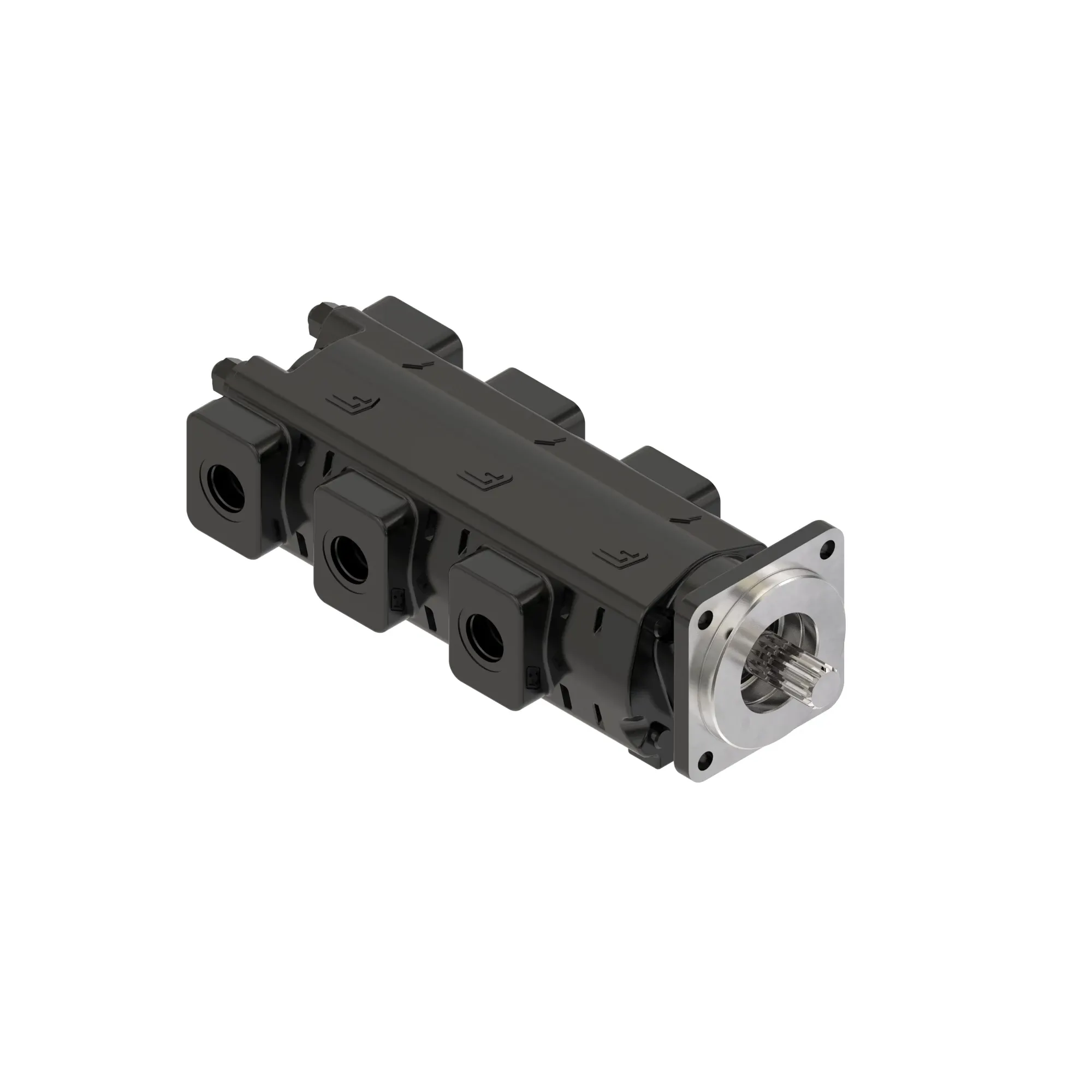 John Deere 3-Section Hydraulic Gear Pump - AXT14490