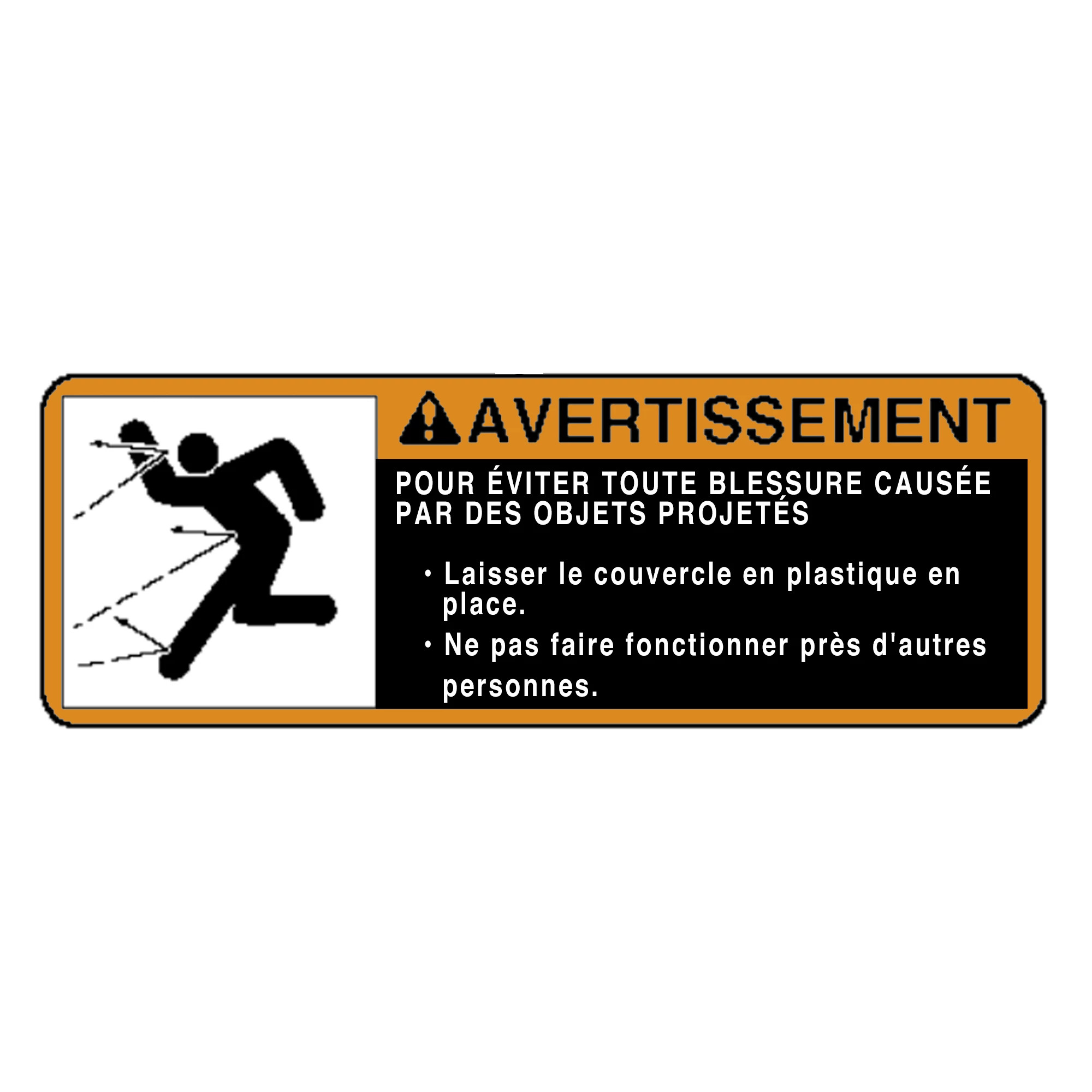 LABEL (THROWN OBJECT FRENCH)
