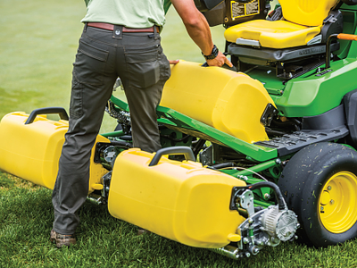Field, Riding Green Mower, Grass box