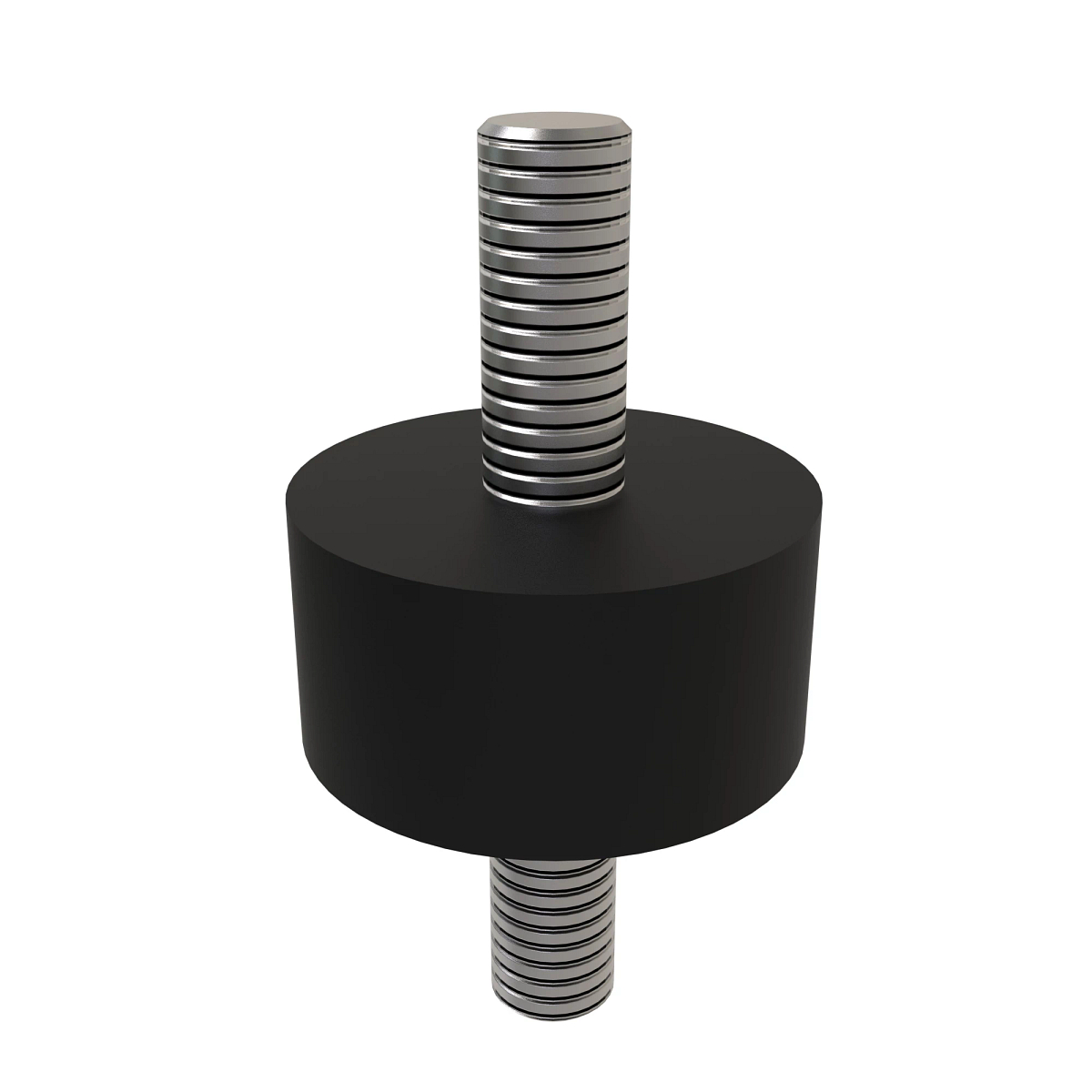 ISOLATOR, RUBBER STAINLESS STUDS