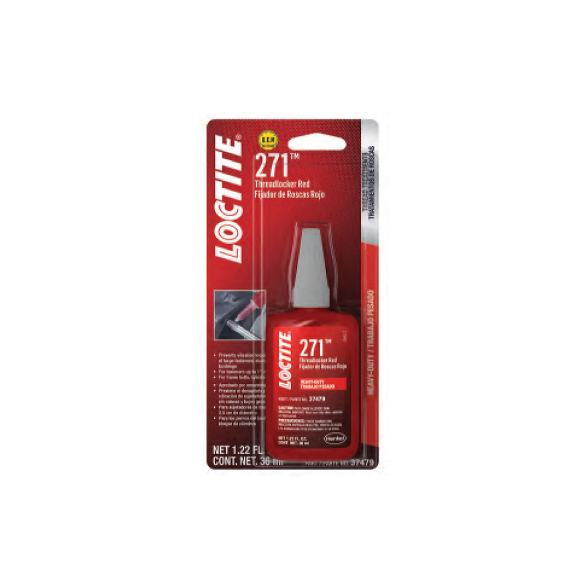 John Deere LOCTITE® Heavy Duty Threadlocker 271™, 50 ml (1.69 Fluid Oz) Bottle - PM38624